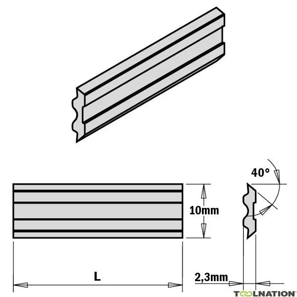 CMT 795.650.10 Coltello sistema Tersa HPS 650x10x2,3