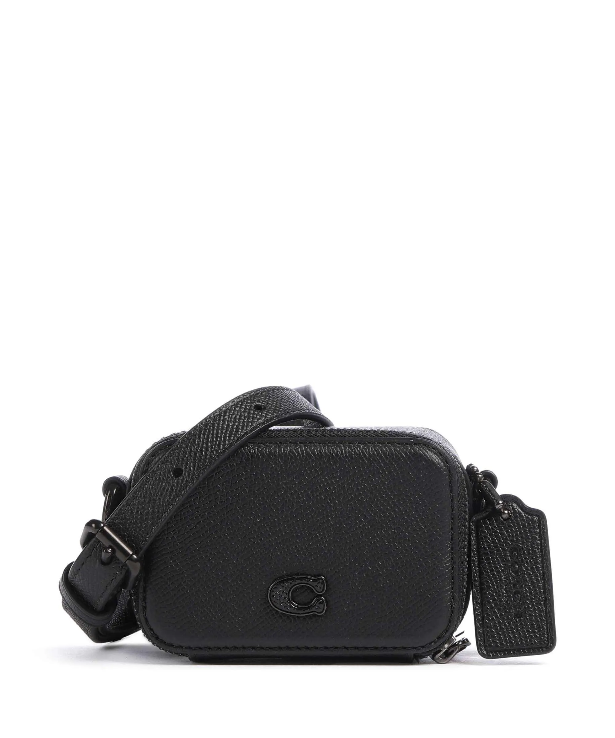  Coach Borsa a tracolla pelle granulata nero  