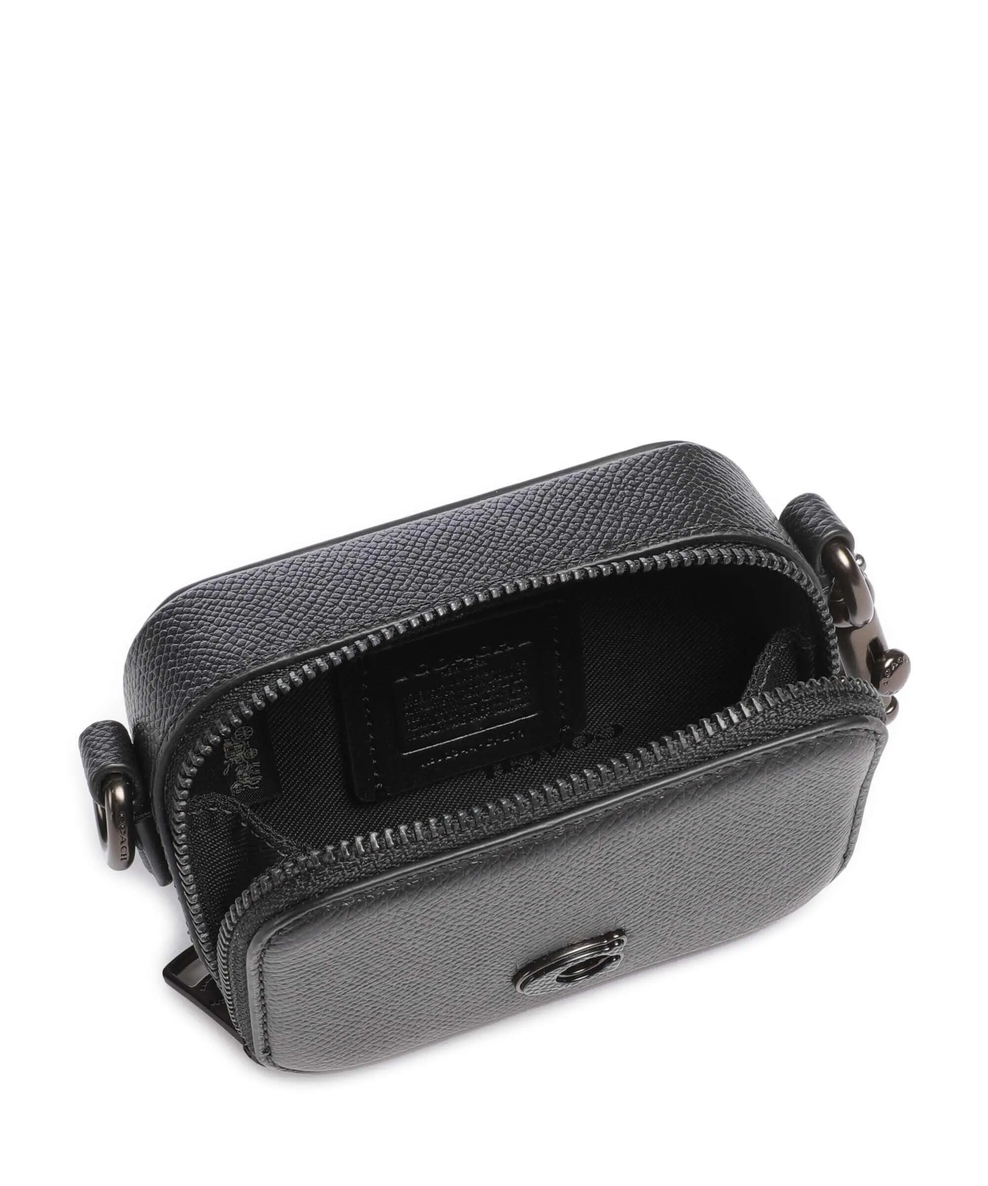  Coach Borsa a tracolla pelle granulata nero  