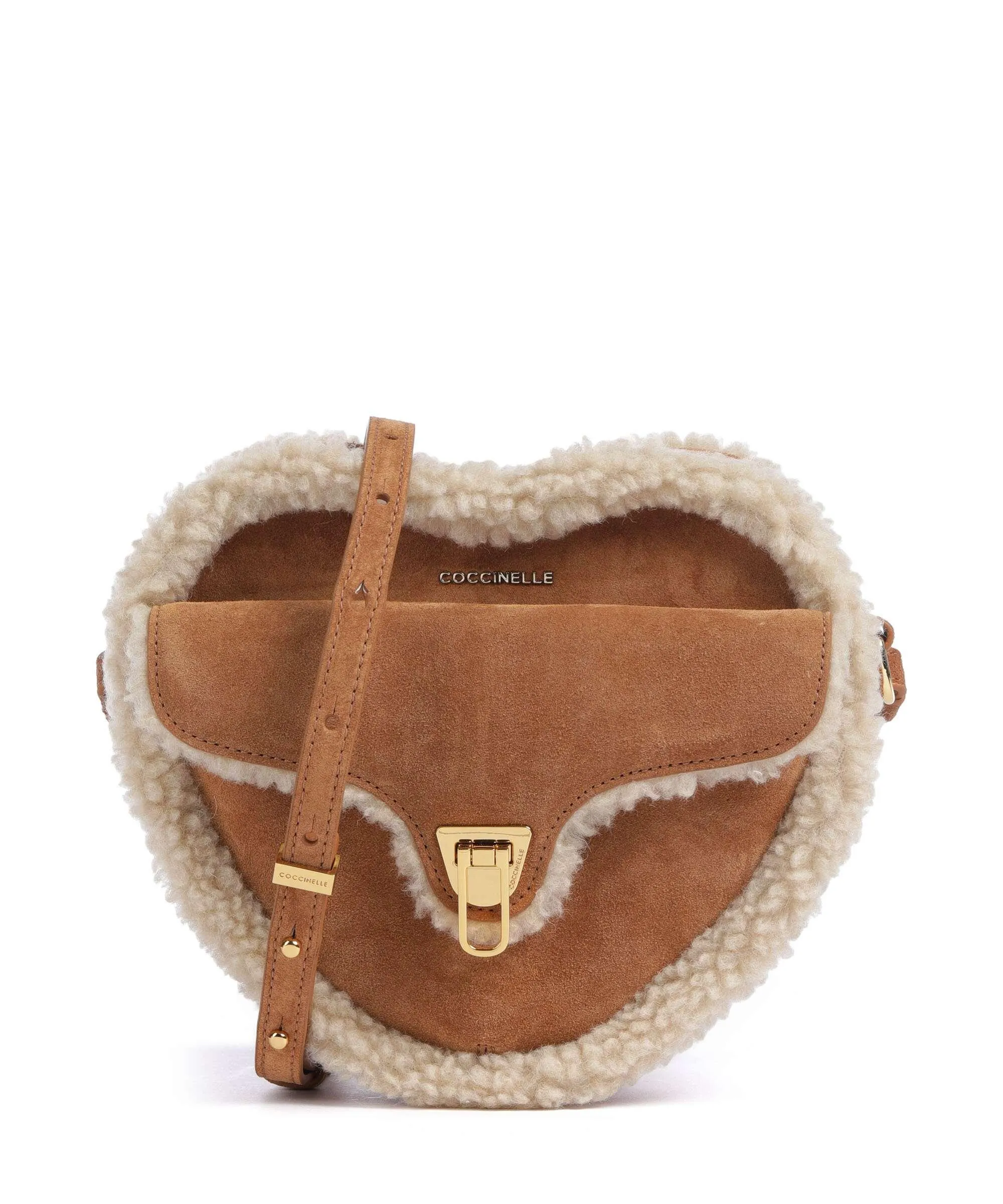  Coccinelle Beat Borsa a tracolla pelle ruvida marrone  