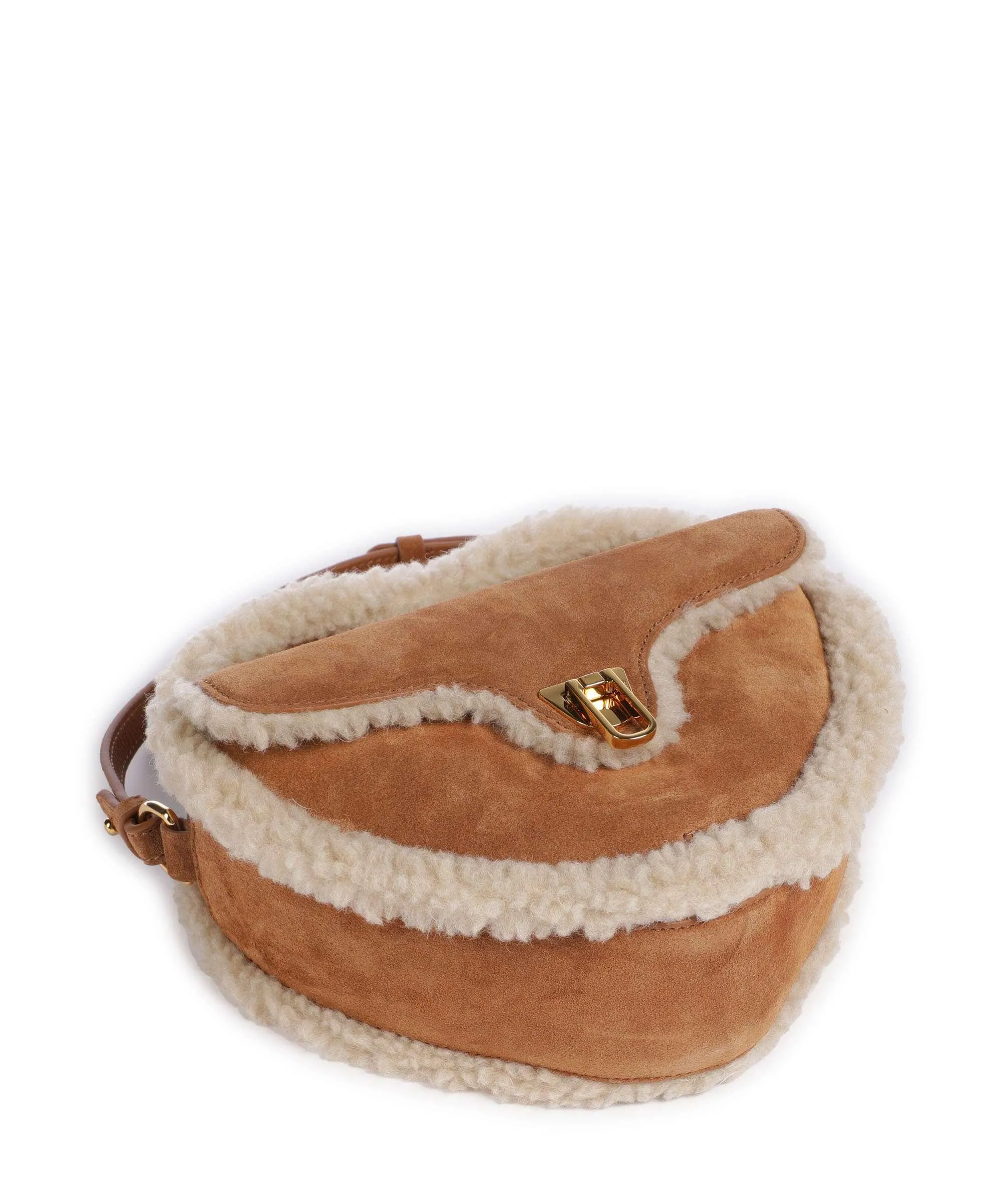  Coccinelle Beat Borsa a tracolla pelle ruvida marrone  