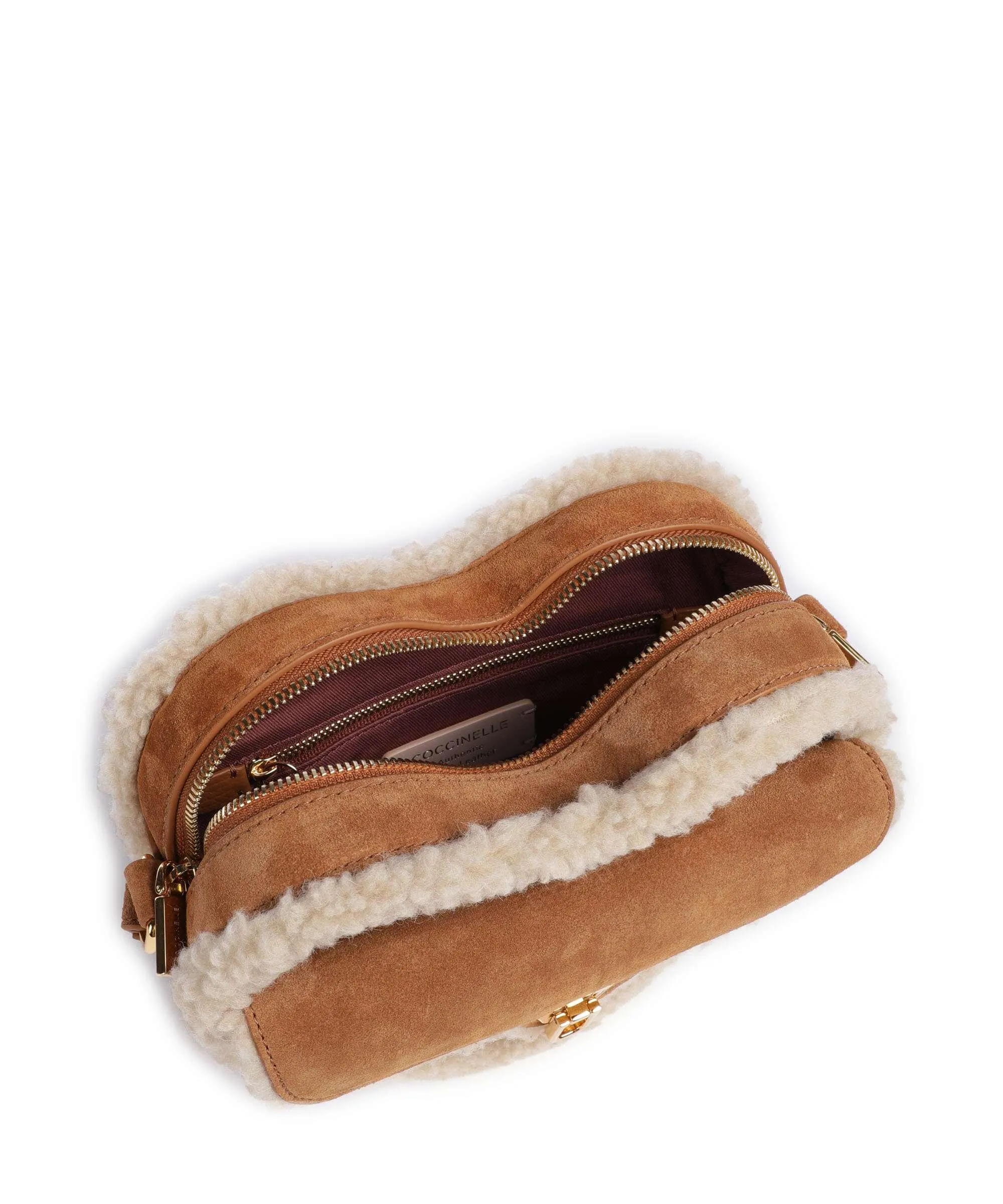  Coccinelle Beat Borsa a tracolla pelle ruvida marrone  