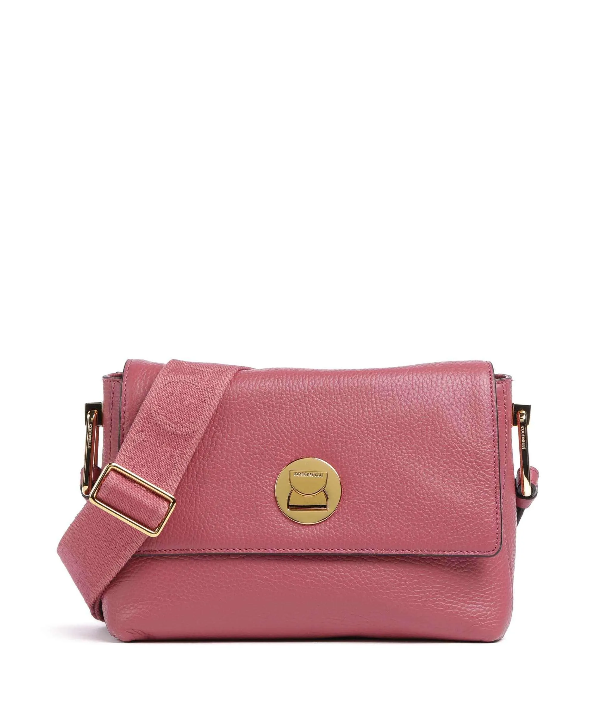  Coccinelle Liya Signature Borsa a tracolla pelle di vacchetta grana rosa antico  