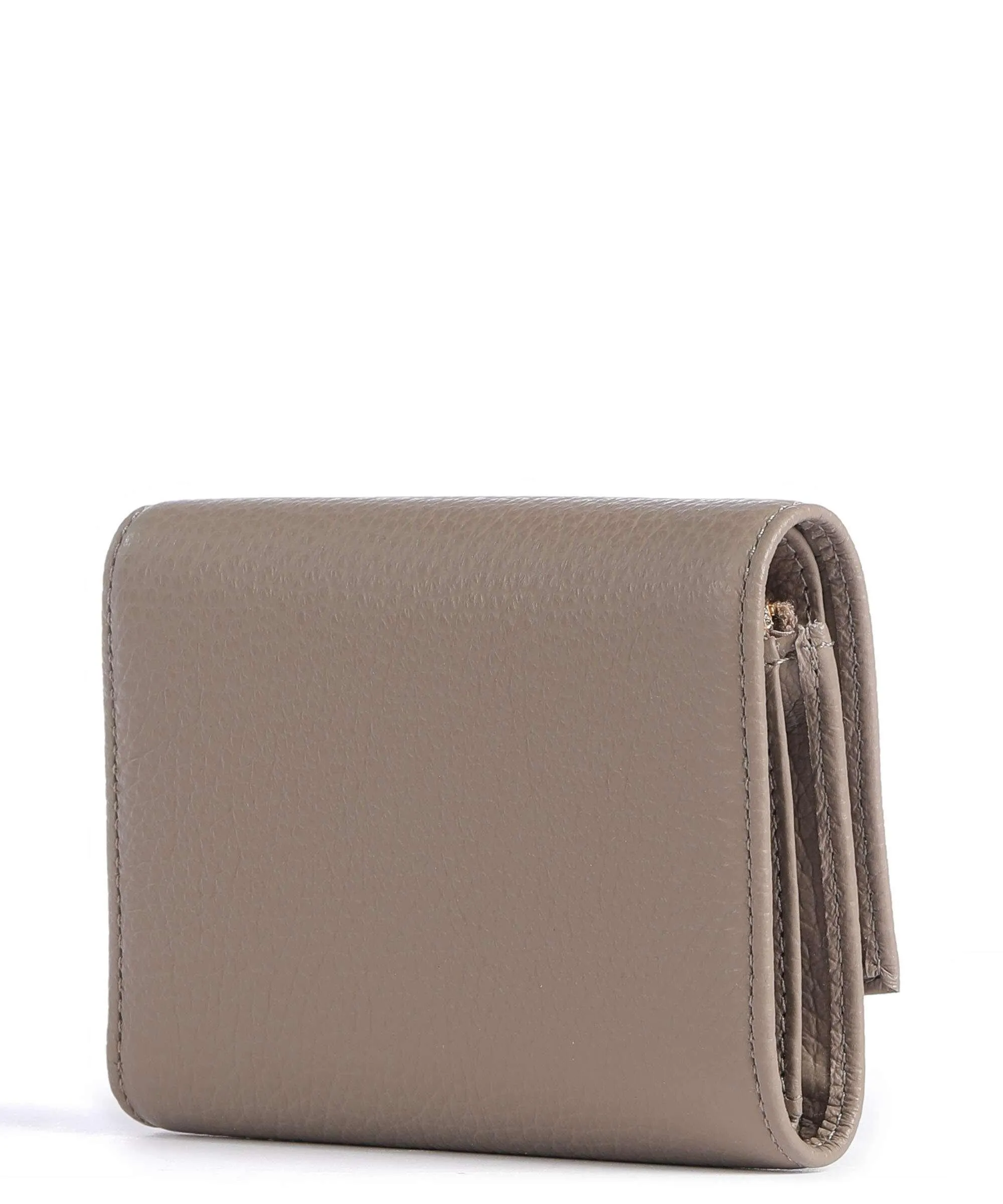  Coccinelle Metallic Soft Portafoglio pelle granulata taupe  