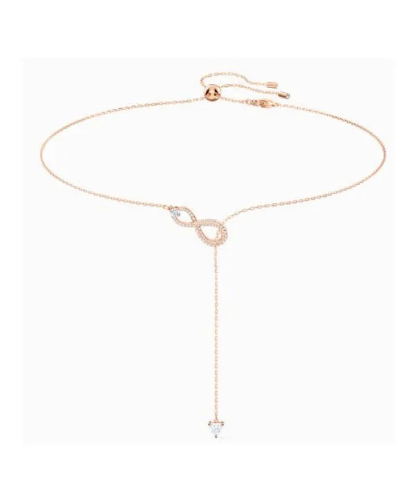 Collana Swarovski Infinity oro rosa
