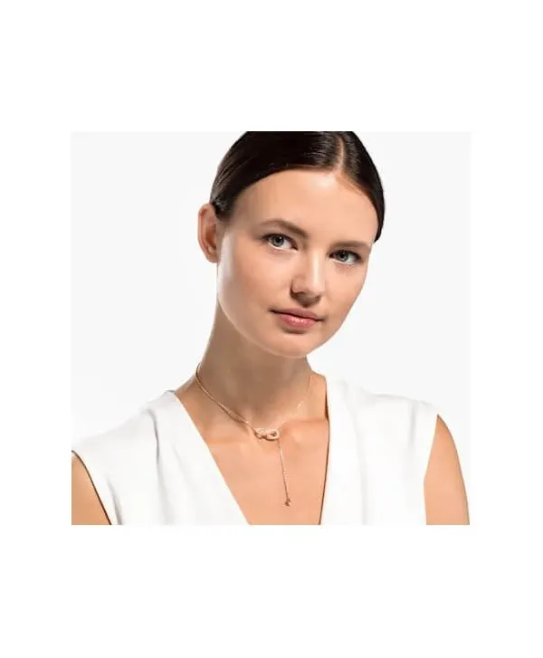 Collana Swarovski Infinity oro rosa