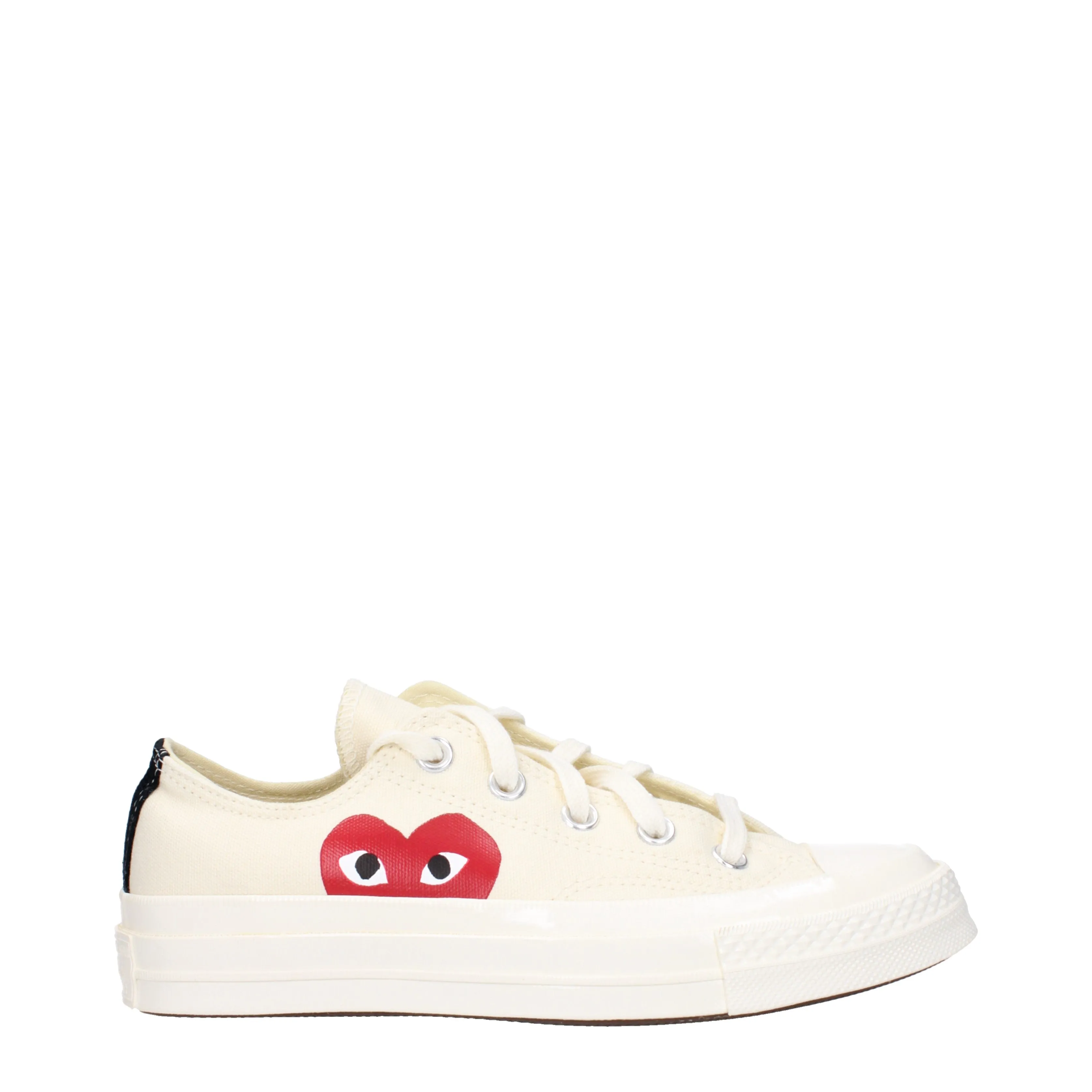 Comme des Garon Sneakers Converse Donna Tessuto Beige/Rosso