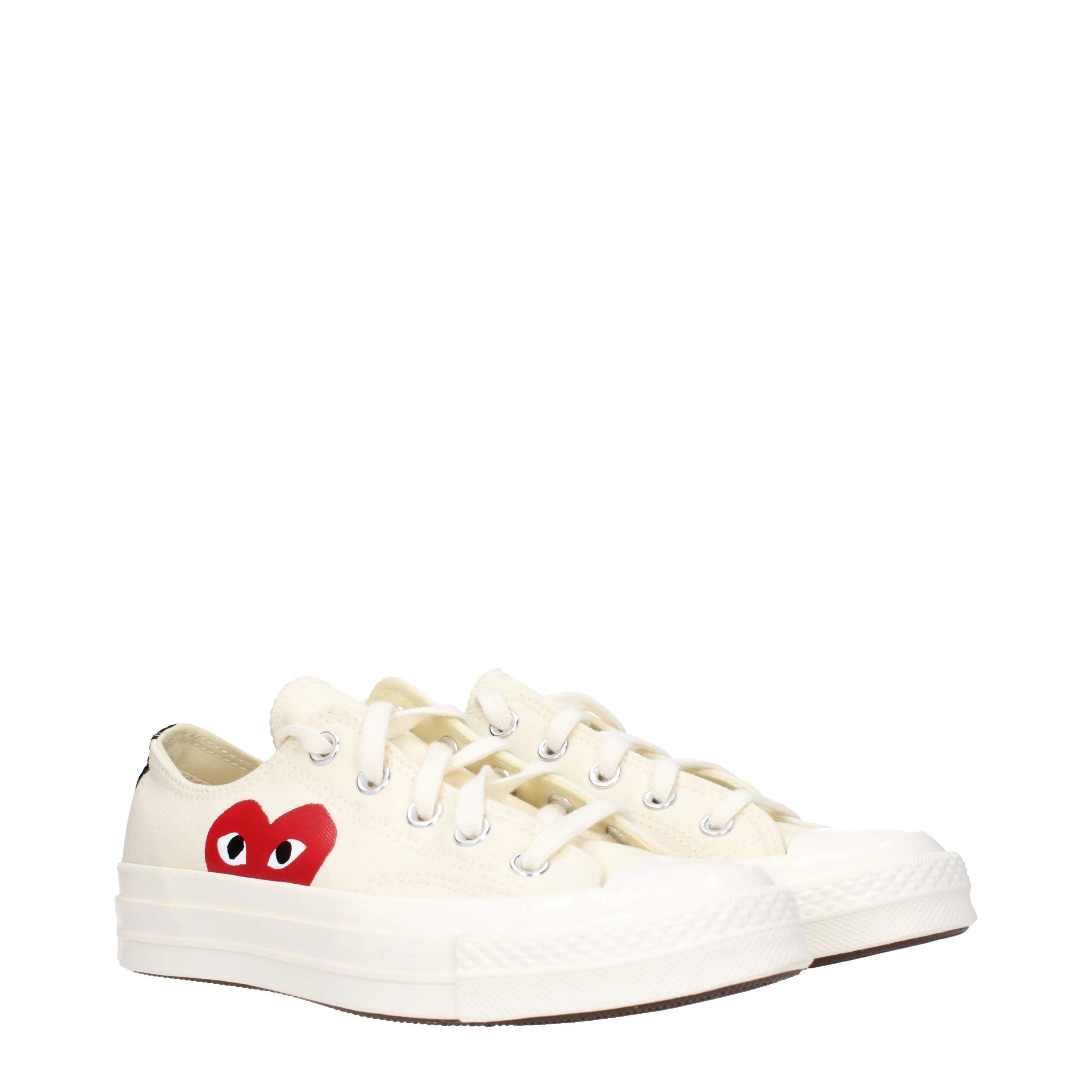 Comme des Garon Sneakers Converse Donna Tessuto Beige/Rosso