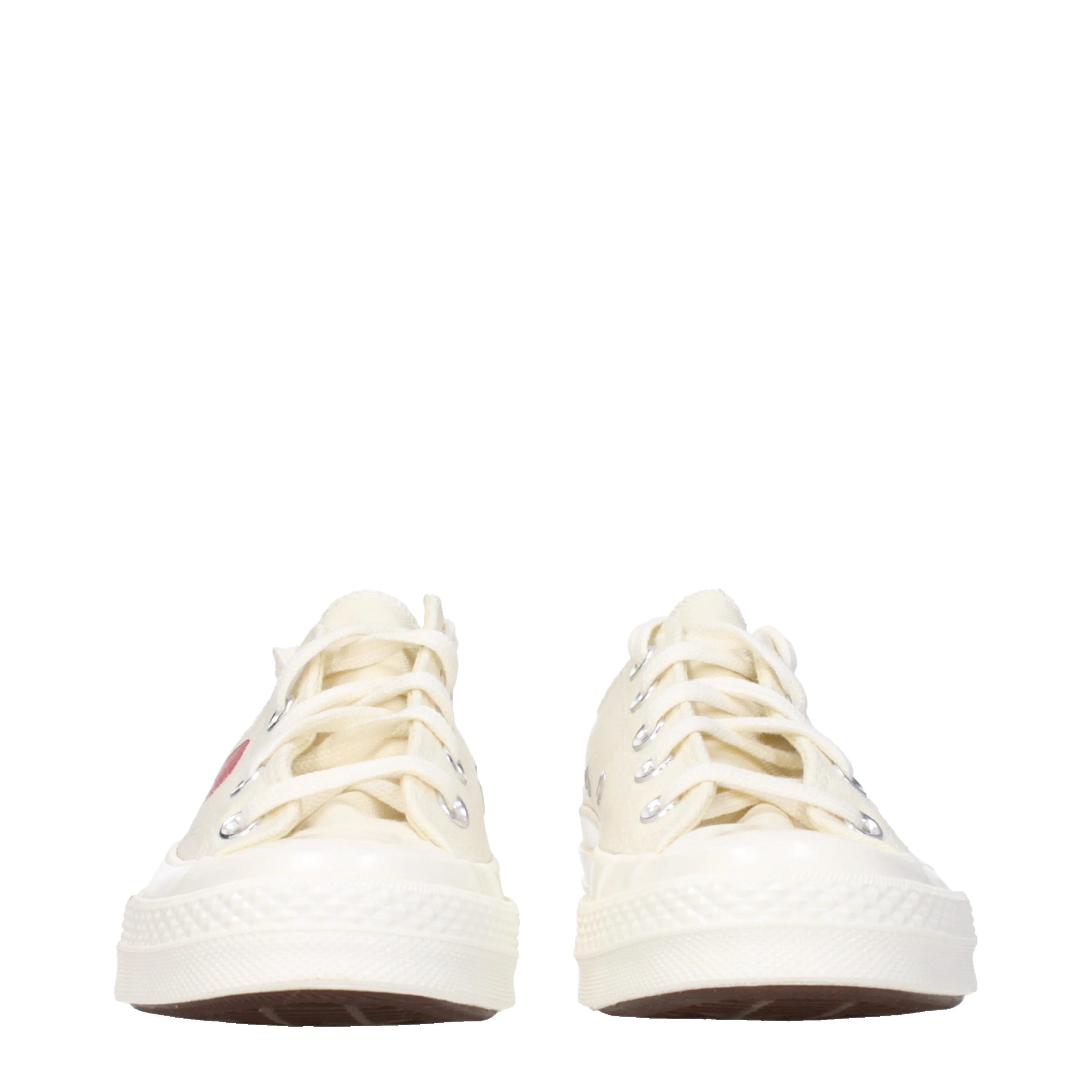 Comme des Garon Sneakers Converse Donna Tessuto Beige/Rosso