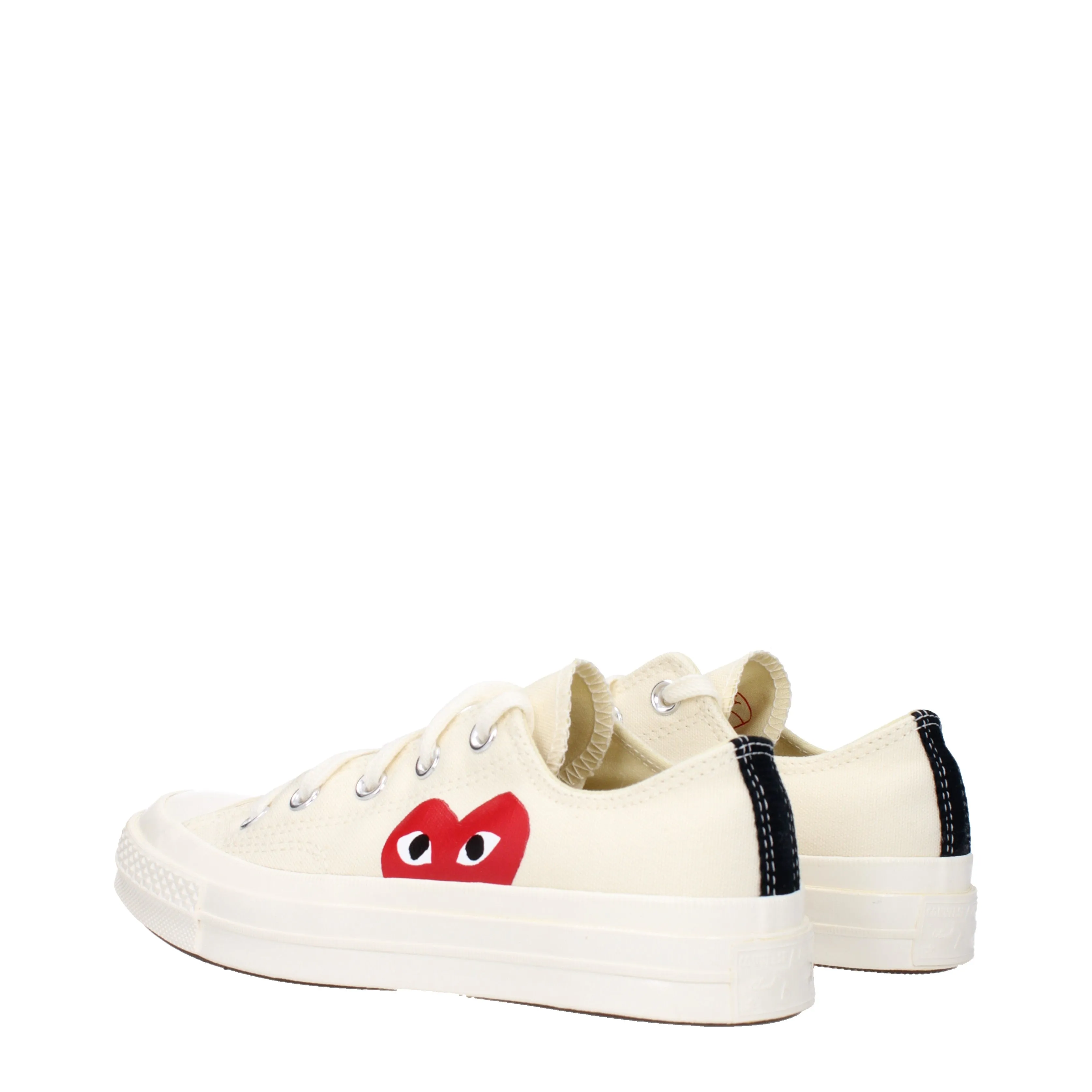 Comme des Garon Sneakers Converse Donna Tessuto Beige/Rosso
