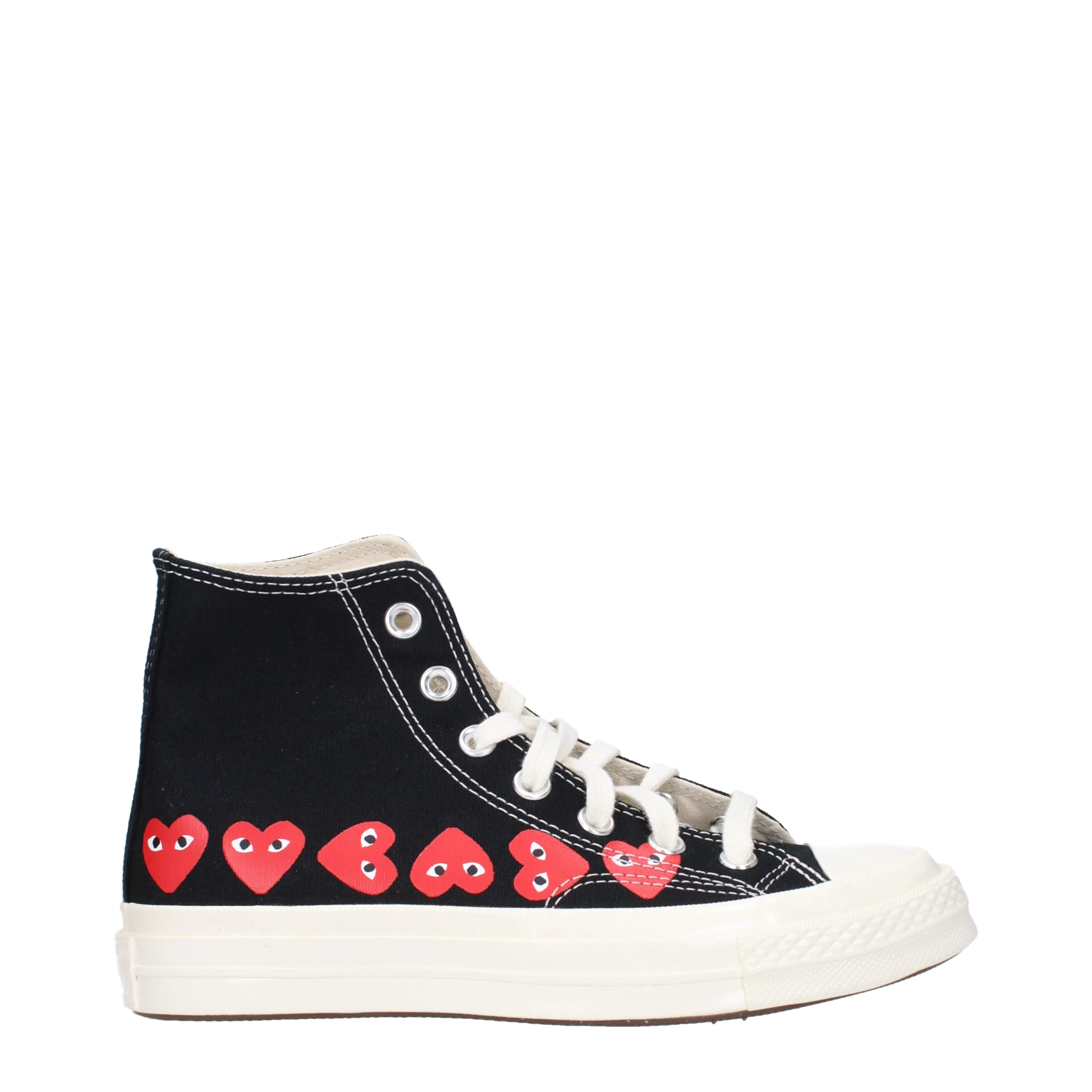 Comme des Garon Sneakers Converse Donna Tessuto Nero/Rosso