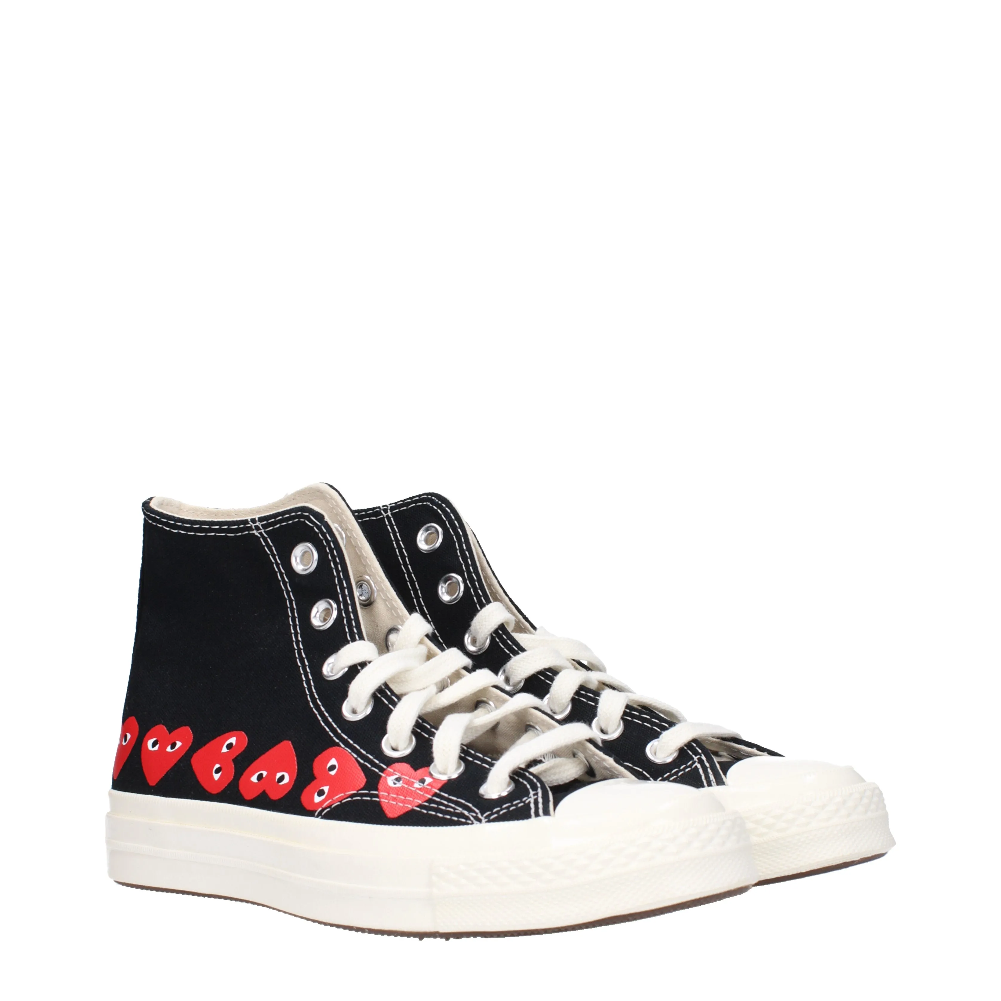 Comme des Garon Sneakers Converse Donna Tessuto Nero/Rosso