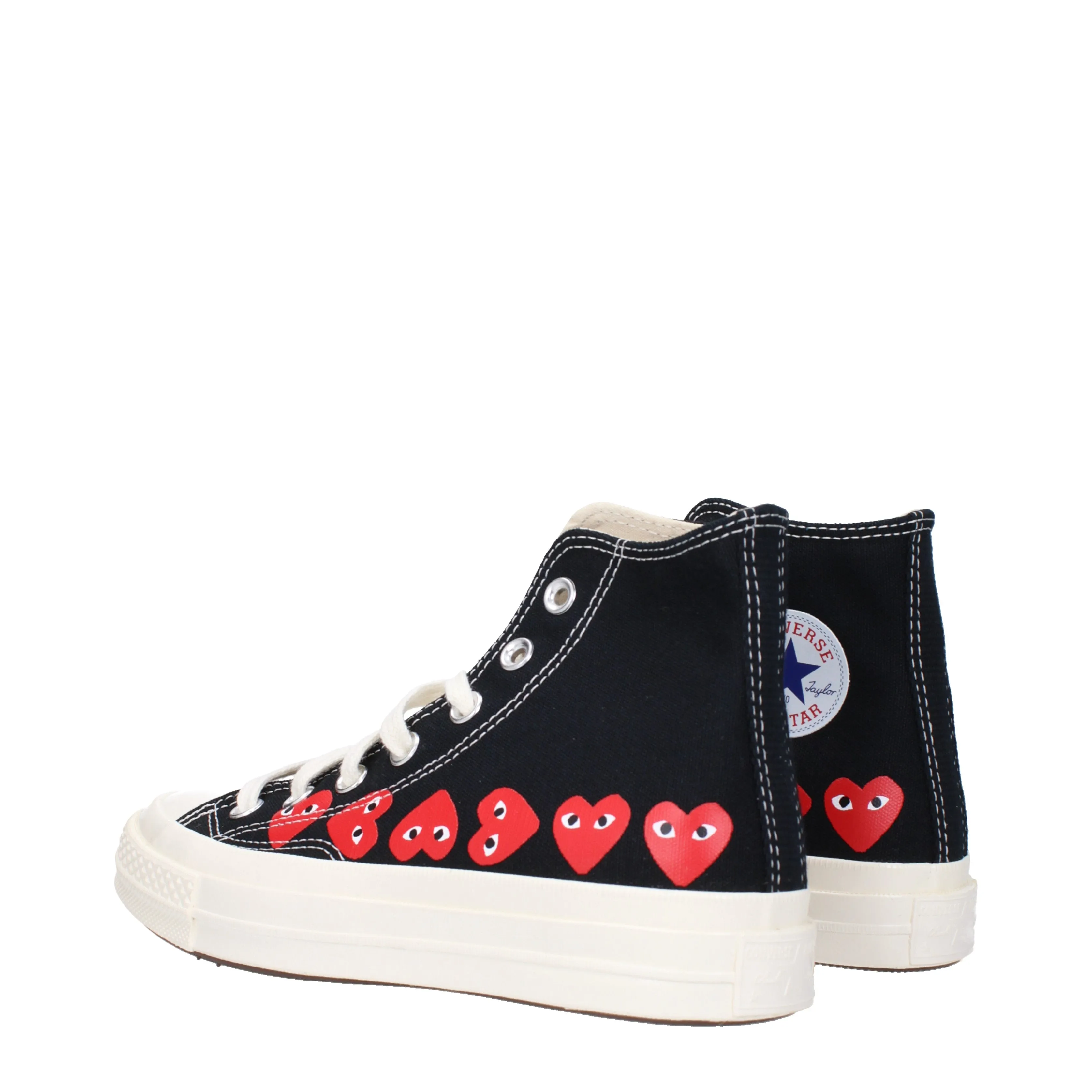 Comme des Garon Sneakers Converse Donna Tessuto Nero/Rosso