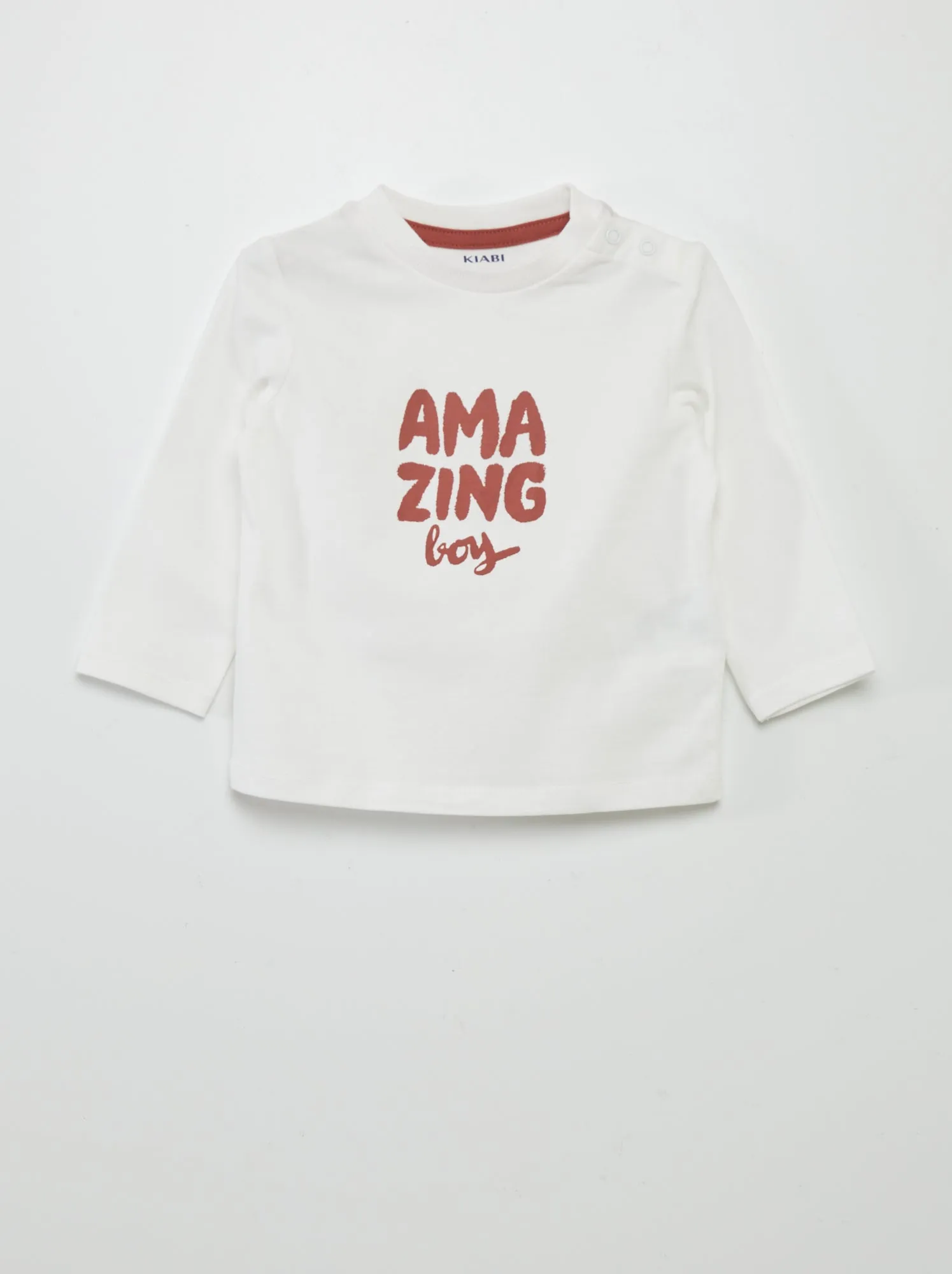 Completo t-shirt + pantaloni con stampa - BIANCO