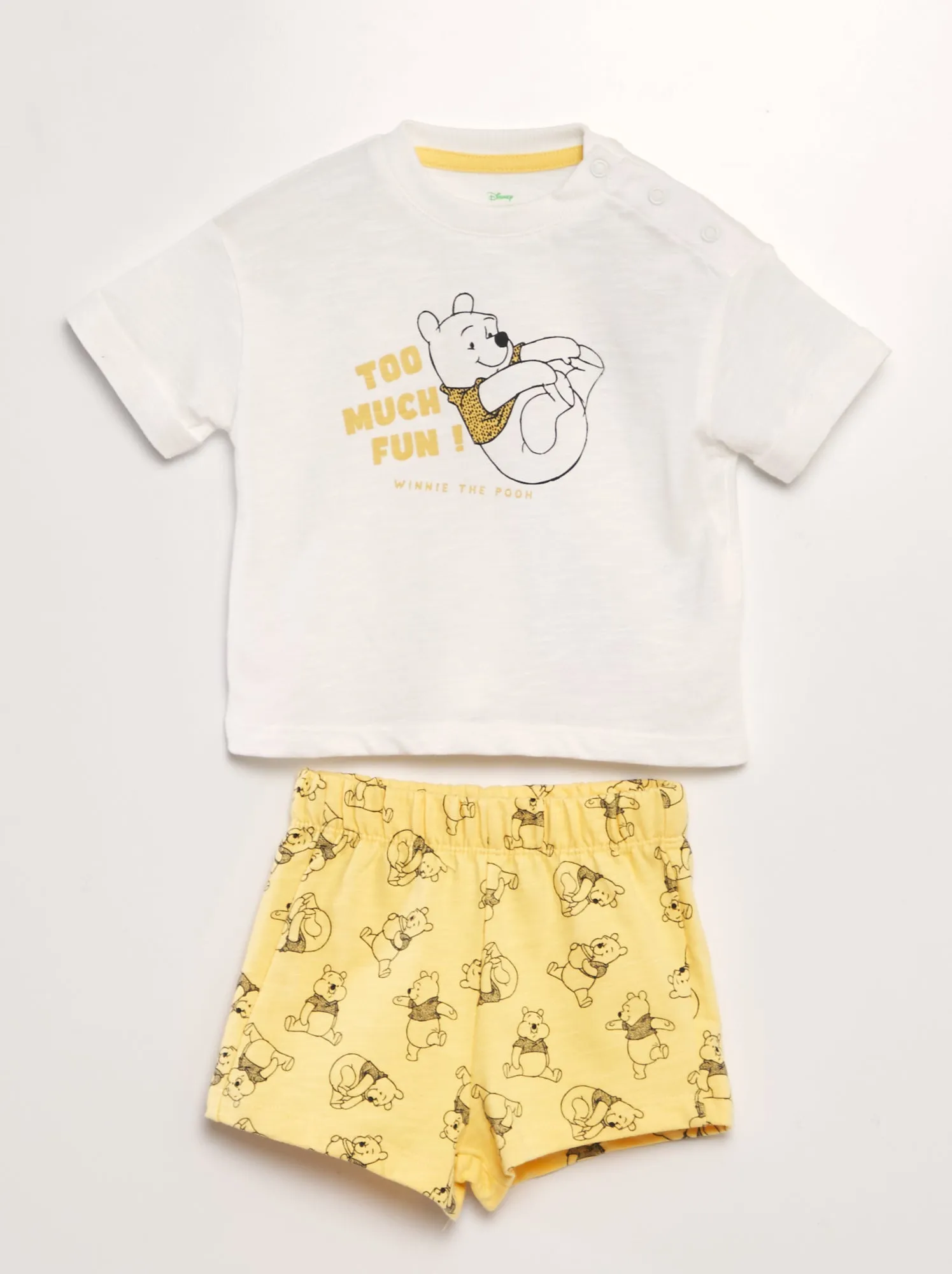 Completo T-shirt + shorts 'Disney'  - 2 pezzi - BIANCO