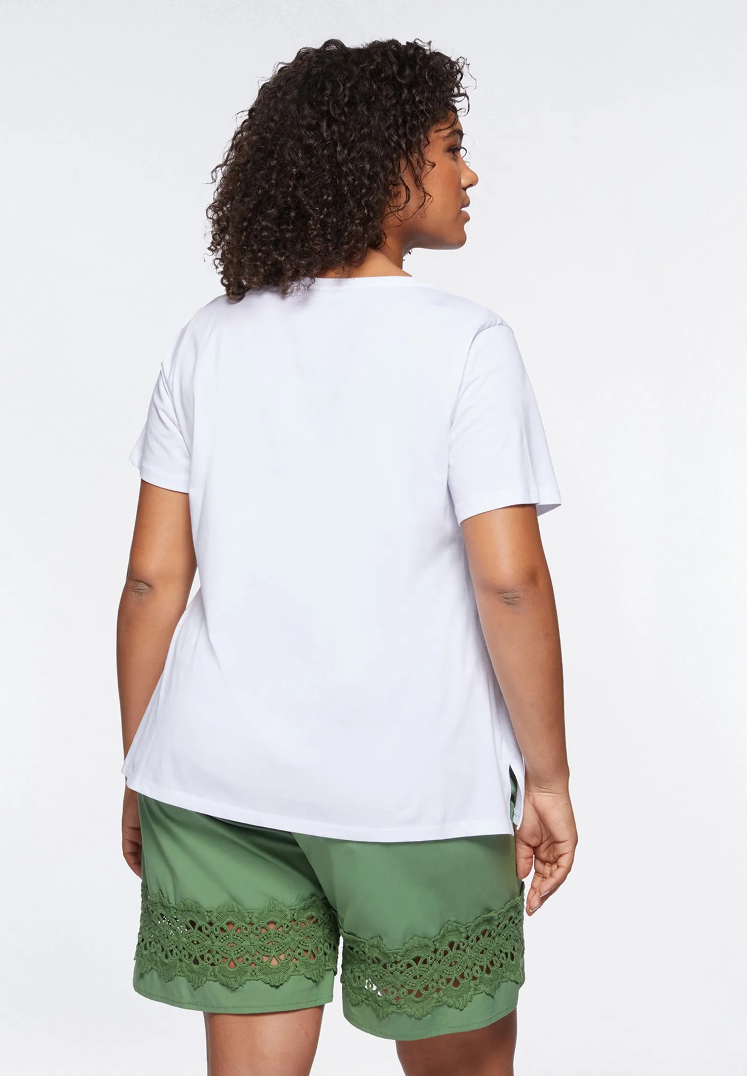 CON E GLITTER - T-shirt con stampa