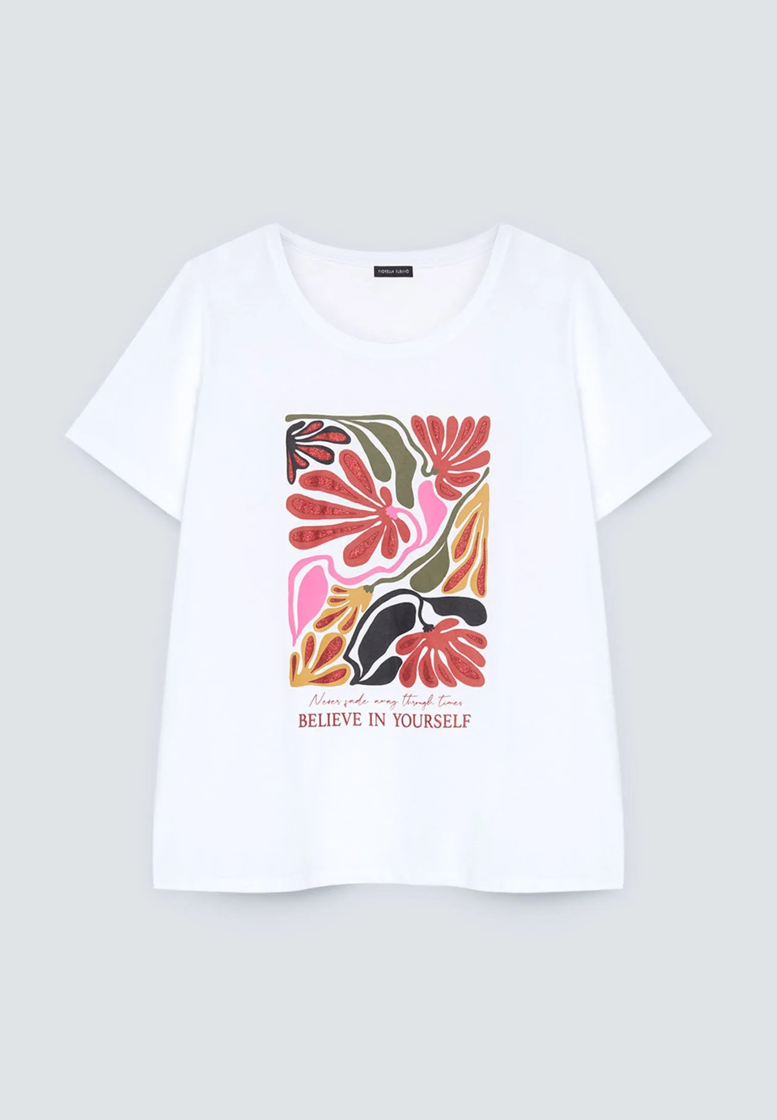 CON E GLITTER - T-shirt con stampa