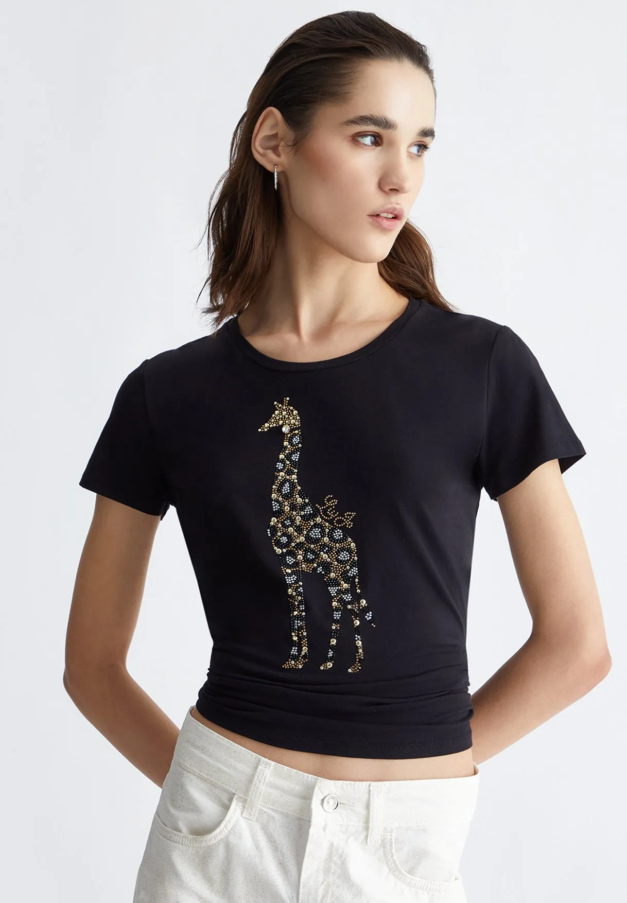 CON STAMPA E APPLICAZIONI - T-shirt con stampa