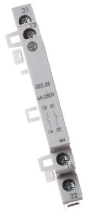 Contatto ausiliario Finder, 2 contatti, 2 N/A, per guida DIN, serie 22