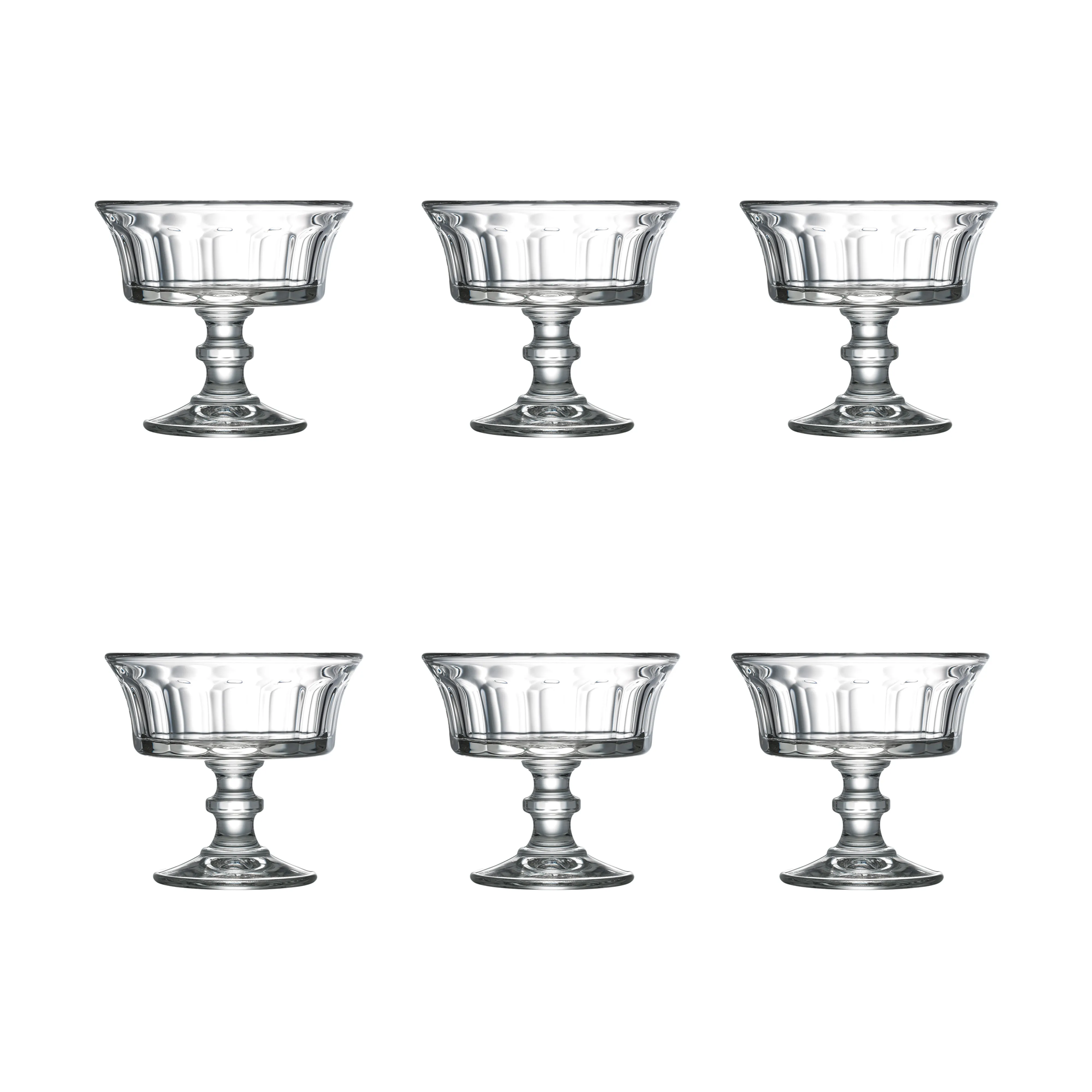 Coppa da champagne Perigord, 22 cl, confezione da 6.jo{font-size:18px}Trasparente