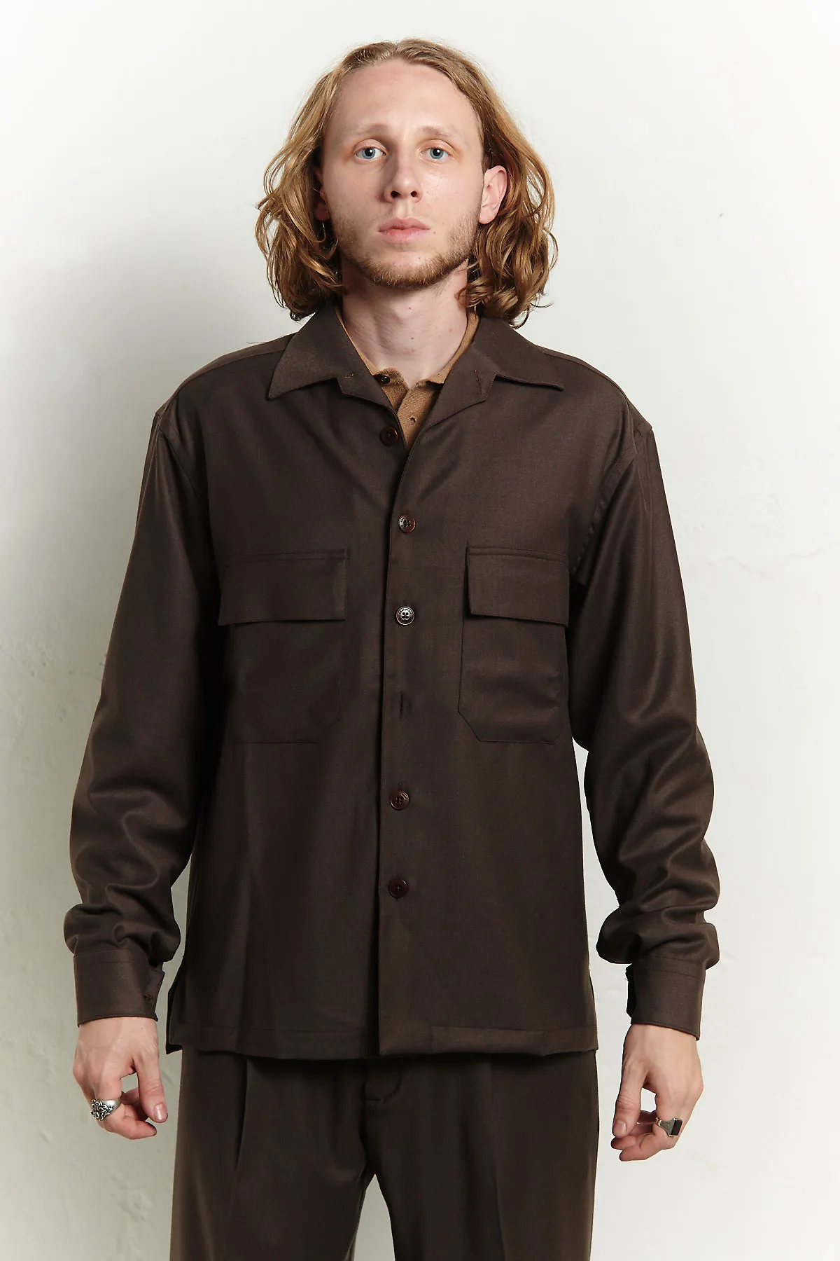 Costumein Over shirt in lana