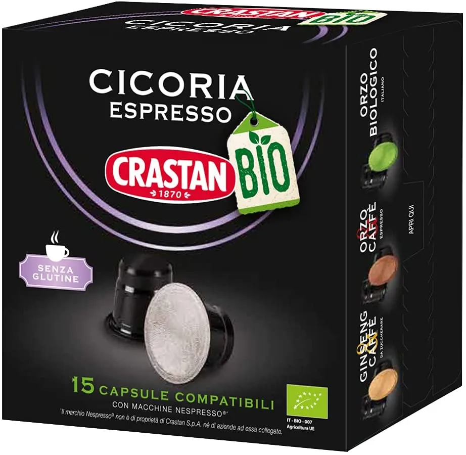 Crastan Capsule Compatibili Nespresso Ginseng, 15 Capsule