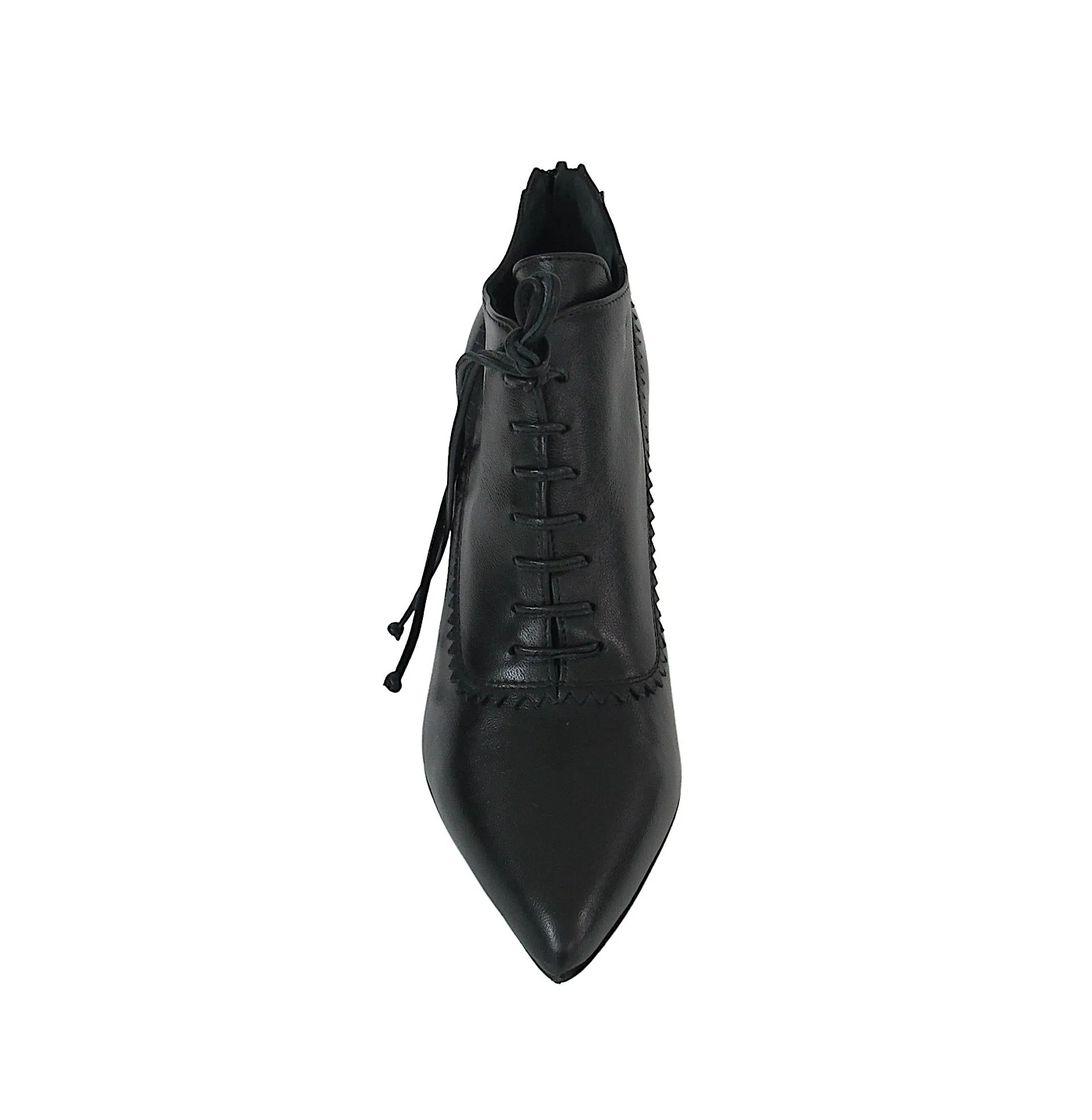 CRISTINA MILLOTTI scarpe donna allacciata tacco 8 AR1527 NAPPA NERO inverno 2021