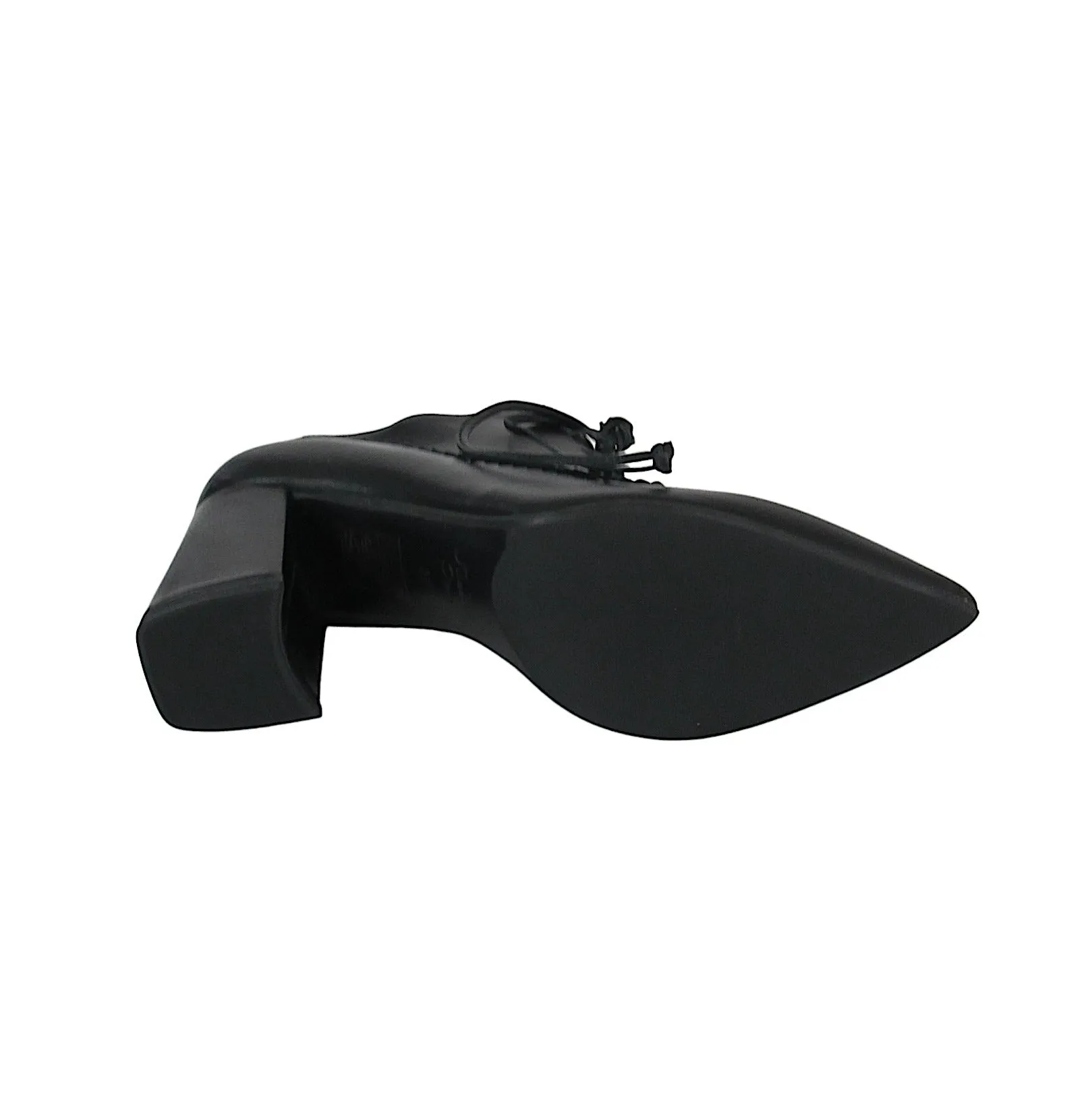 CRISTINA MILLOTTI scarpe donna allacciata tacco 8 AR1527 NAPPA NERO inverno 2021