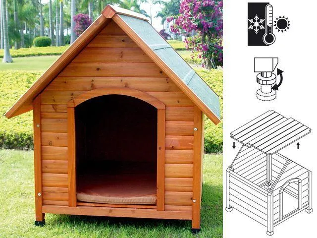 Croci cuccia per cani Chalet 72x76x76 cm 