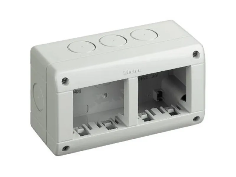 Custodia protettiva IP40 Bticino Màtix con base e coperchio 2+2 moduli