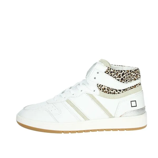 D.A.T.E.  SNEAKERS ALTA SPORT HIGH CAMP.160 BIANCO/BEIGE