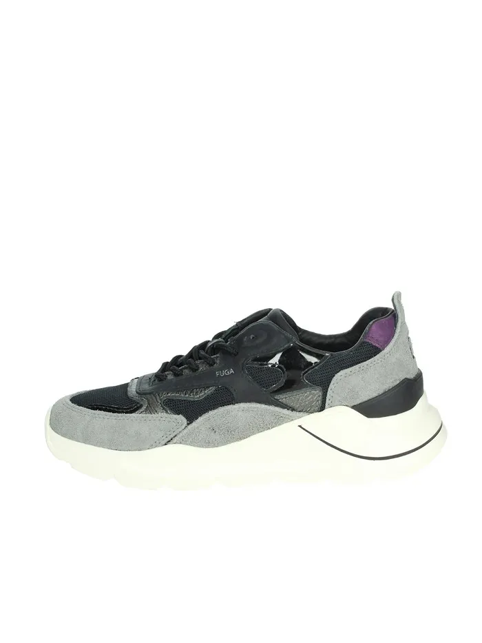 D.A.T.E.  SNEAKERS BASSA W391-FG-HA-BK NERO/GRIGIO