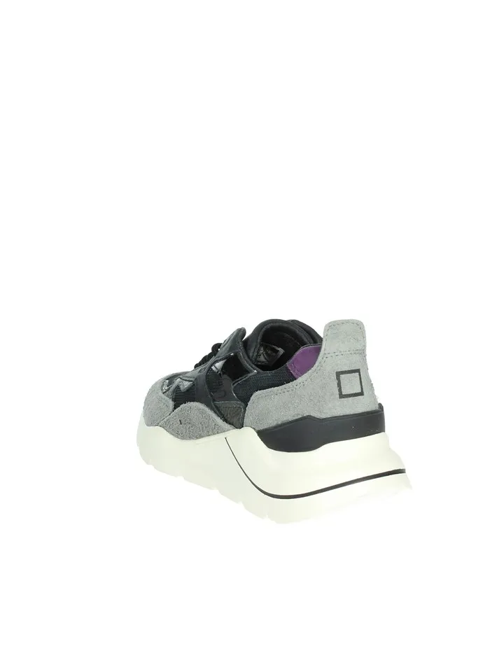 D.A.T.E.  SNEAKERS BASSA W391-FG-HA-BK NERO/GRIGIO