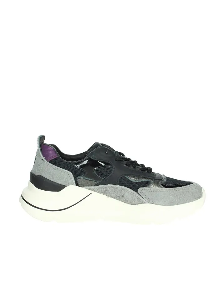 D.A.T.E.  SNEAKERS BASSA W391-FG-HA-BK NERO/GRIGIO