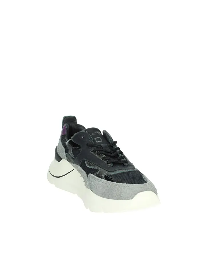 D.A.T.E.  SNEAKERS BASSA W391-FG-HA-BK NERO/GRIGIO