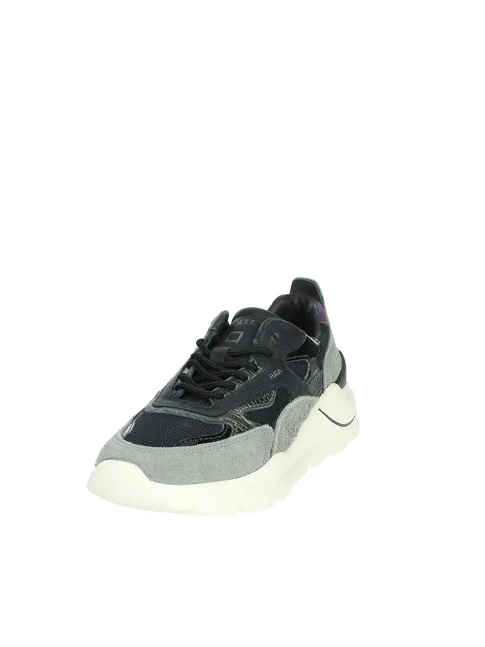 D.A.T.E.  SNEAKERS BASSA W391-FG-HA-BK NERO/GRIGIO