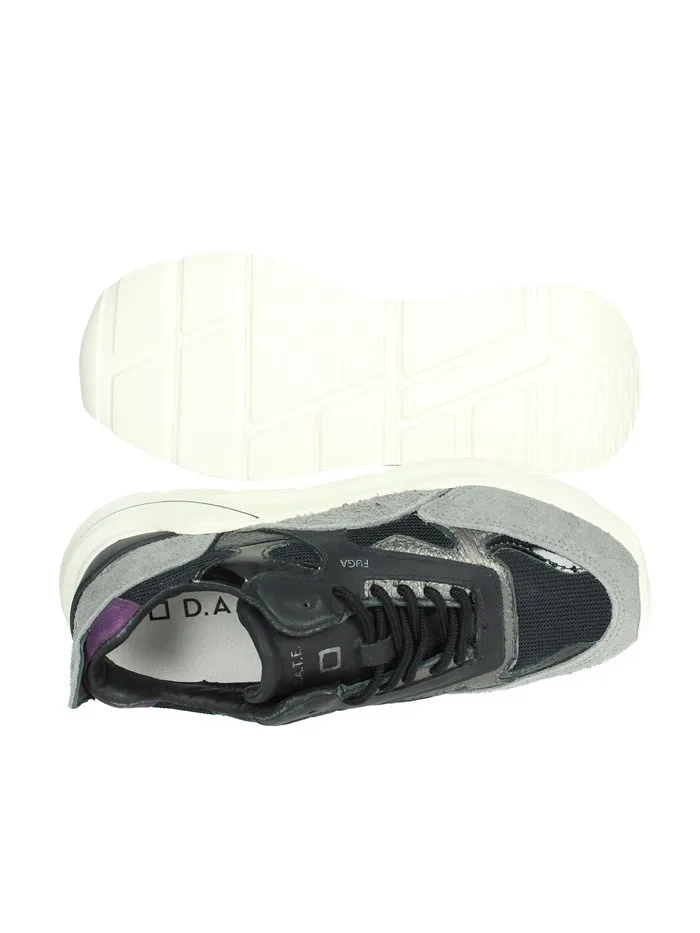 D.A.T.E.  SNEAKERS BASSA W391-FG-HA-BK NERO/GRIGIO