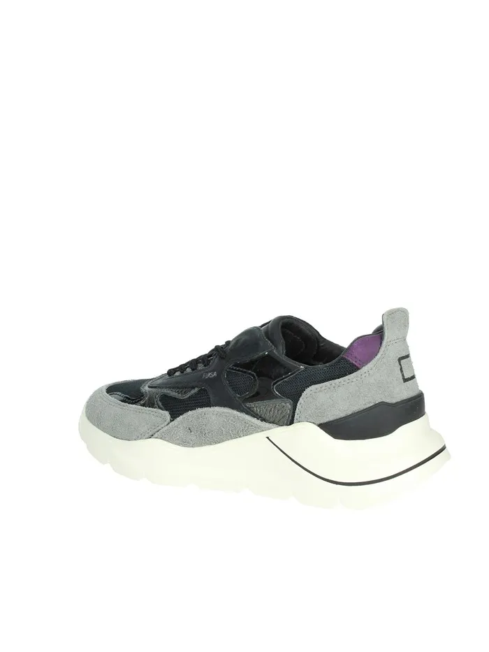 D.A.T.E.  SNEAKERS BASSA W391-FG-HA-BK NERO/GRIGIO