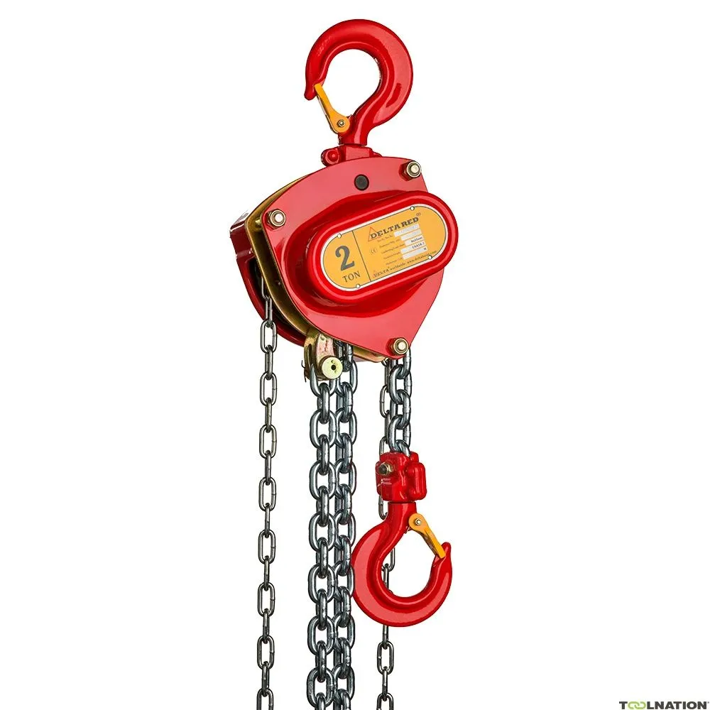 Delta DR.0.04102010 Paranco a catena manuale Premium - 2 tonnellate - 10 metri