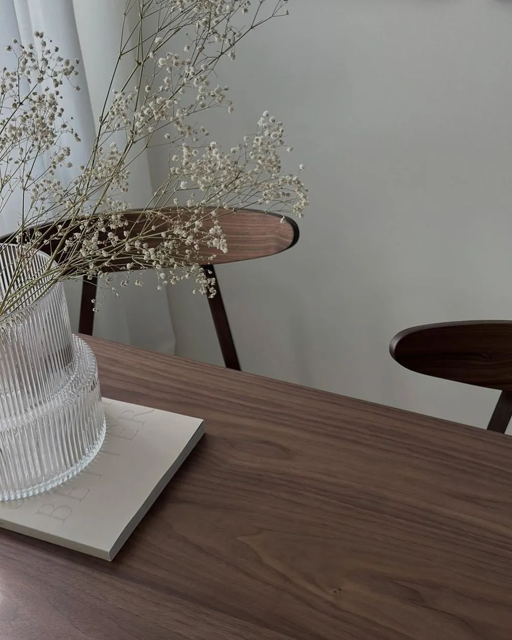 Dining Table MADOX Dark Walnut 150 cm 90 cm