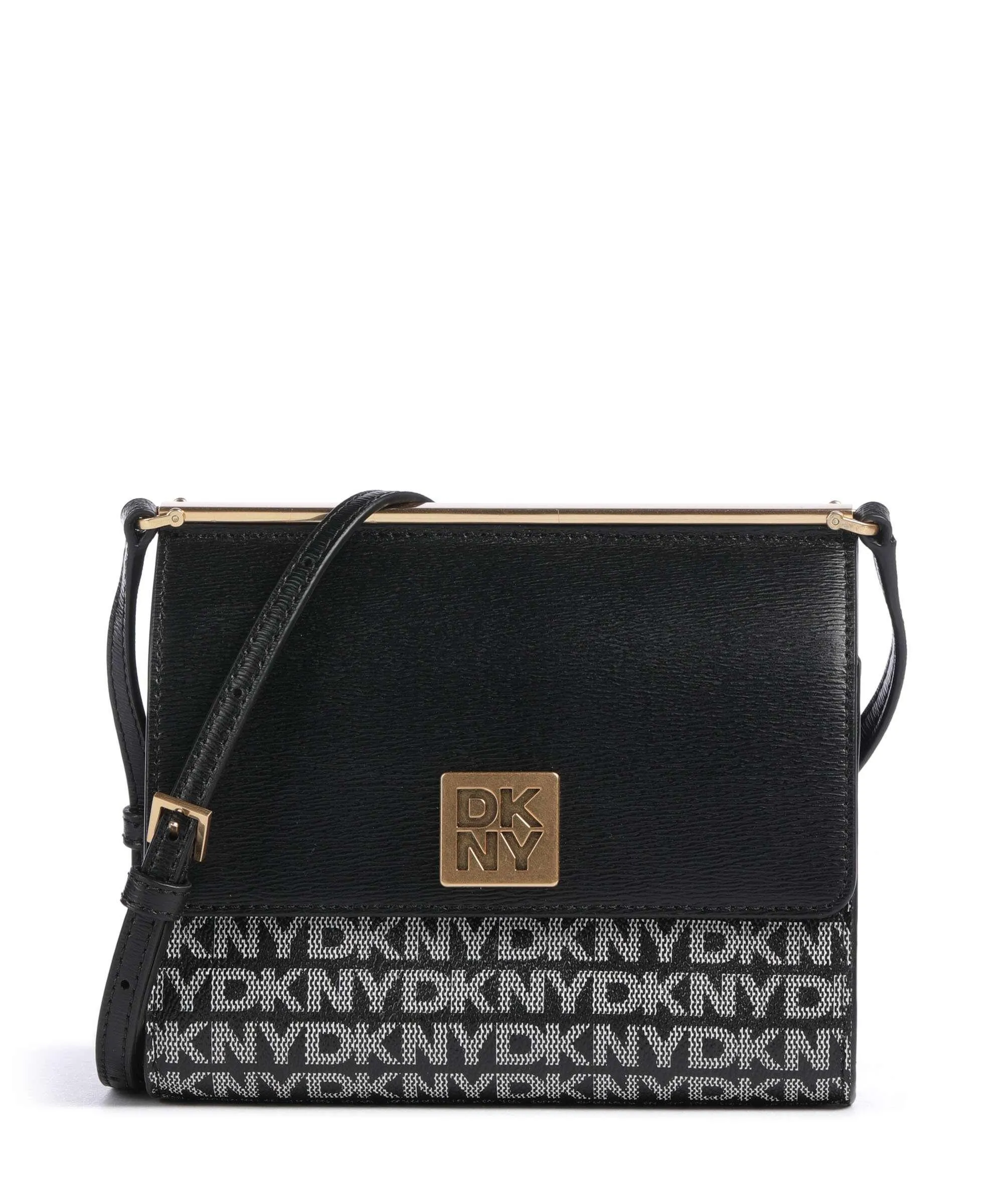  DKNY Mona Borsa a tracolla pelle sintetica, pelle di vacchetta grana nero  