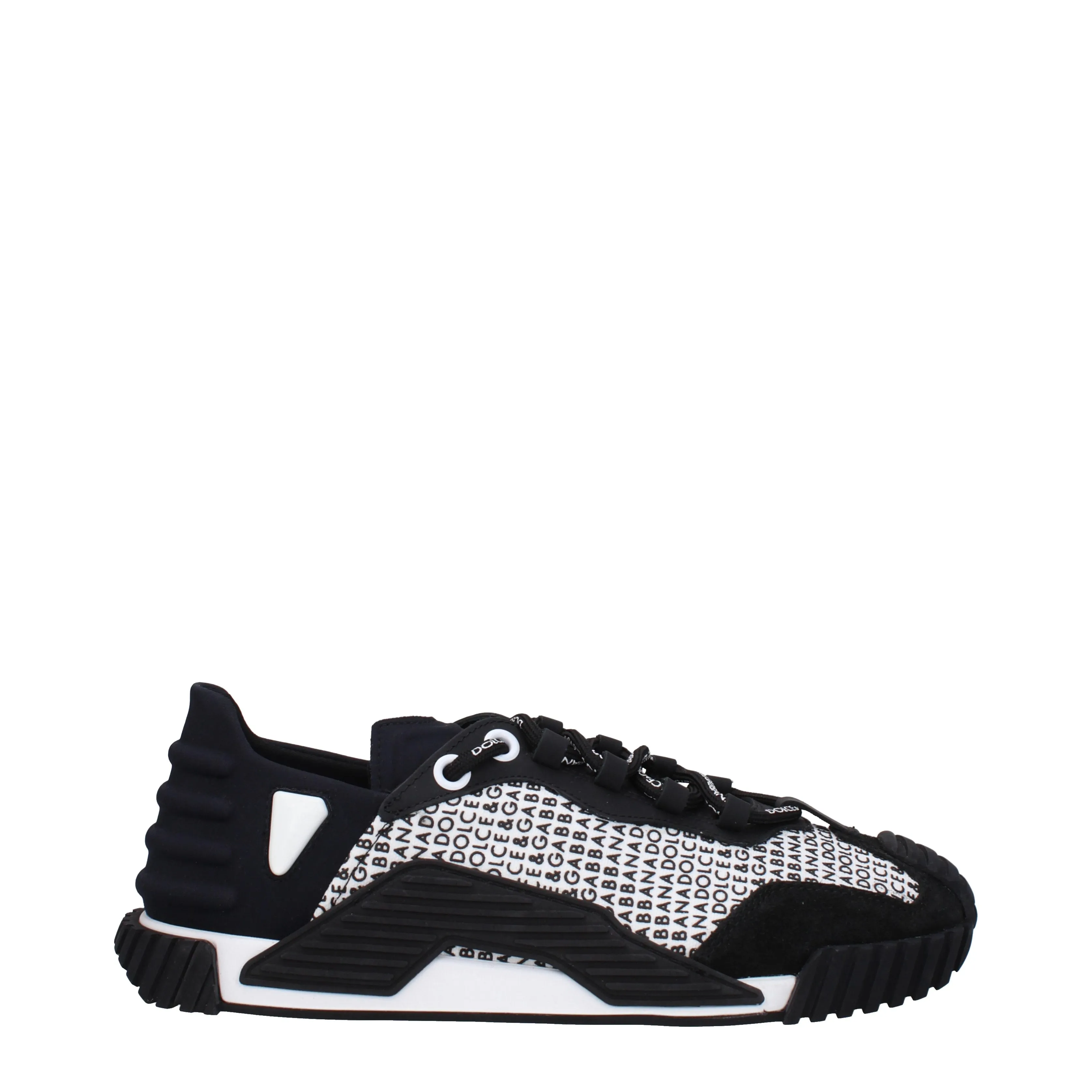 Dolce&Gabbana Sneakers Ns1 Uomo Tessuto Bianco/Nero
