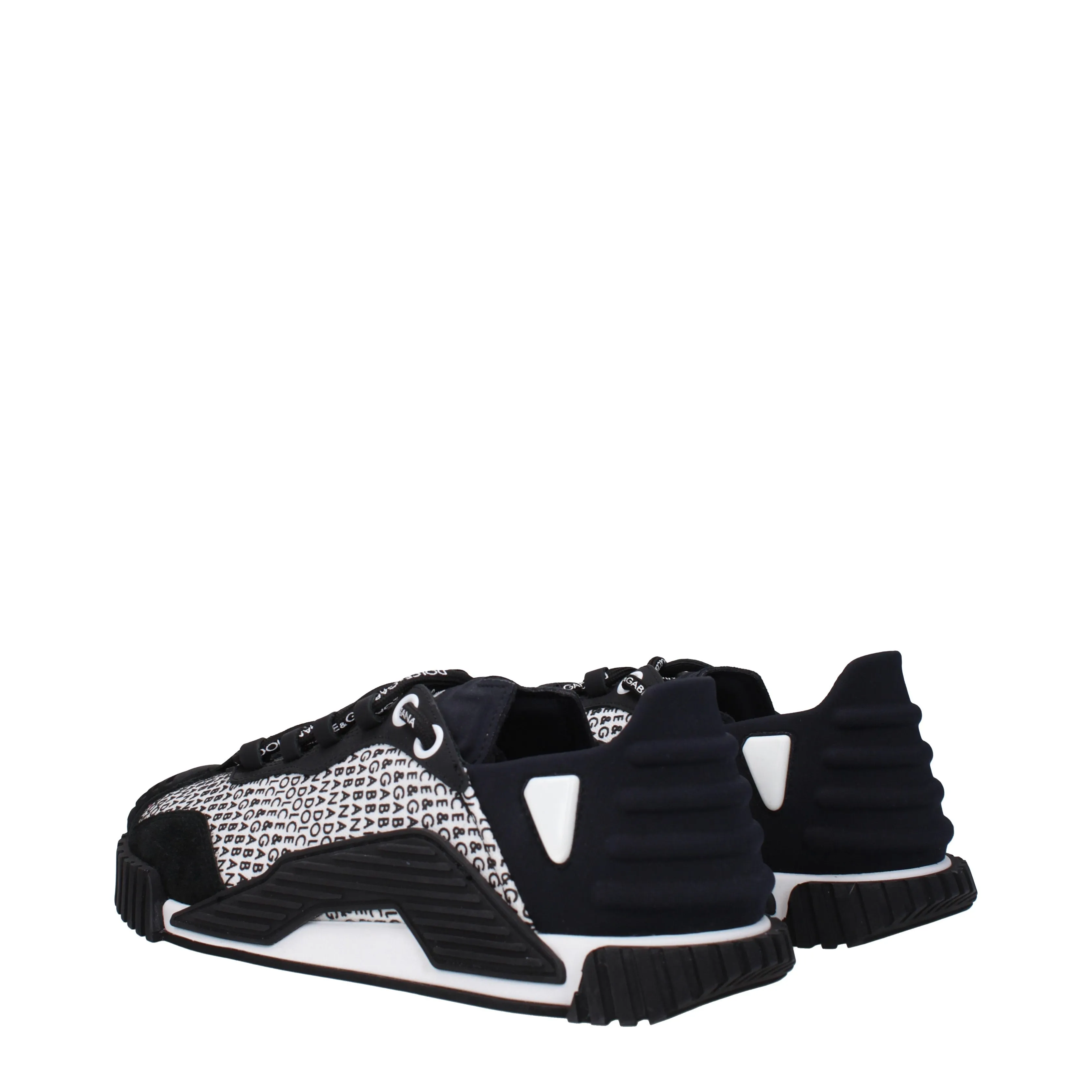 Dolce&Gabbana Sneakers Ns1 Uomo Tessuto Bianco/Nero