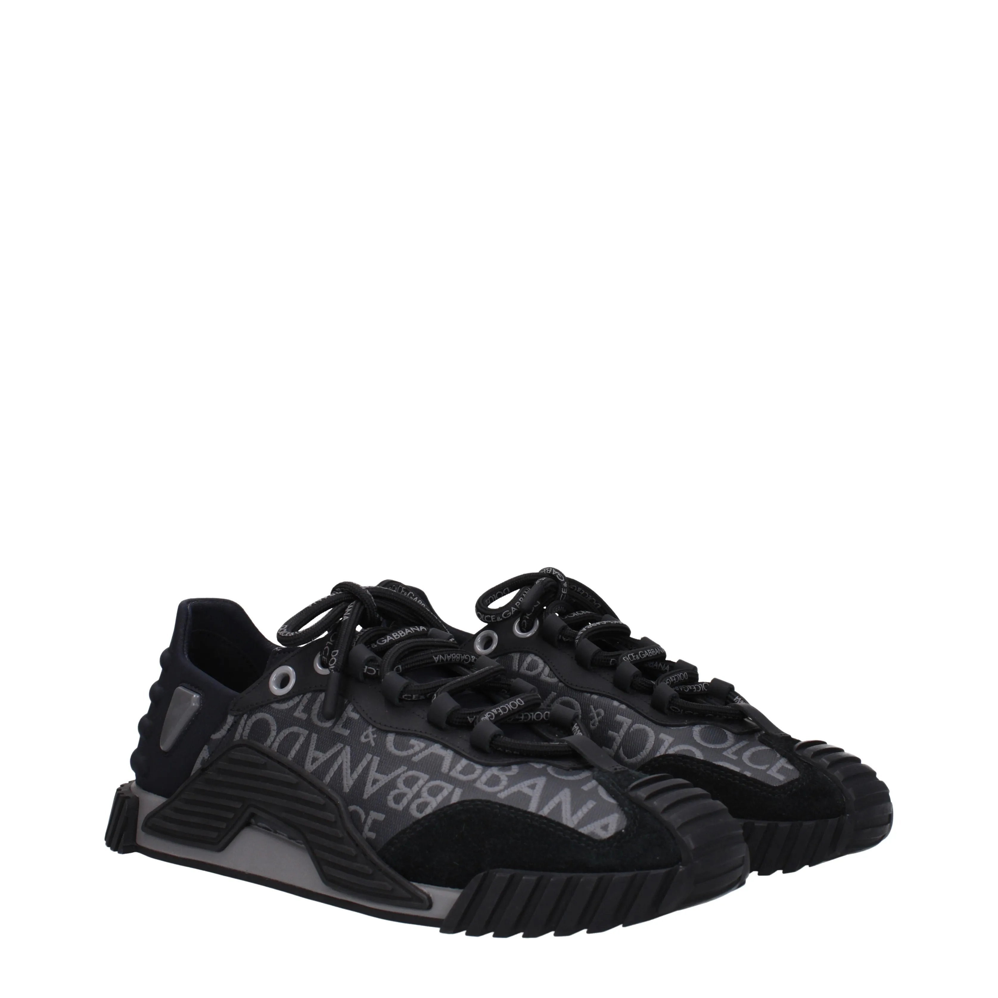 Dolce&Gabbana Sneakers Ns1 Uomo Tessuto Nero/Grigio