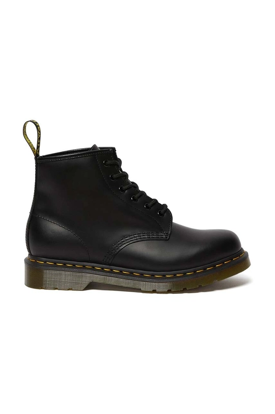 Dr. Martens stivali da motociclista in pelle  101 Yellow Stitch