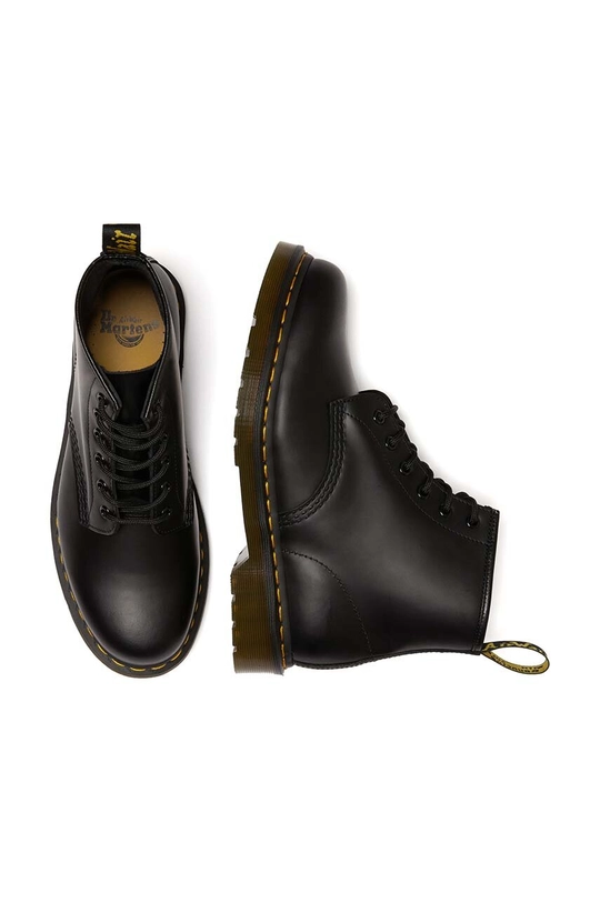 Dr. Martens stivali da motociclista in pelle  101 Yellow Stitch