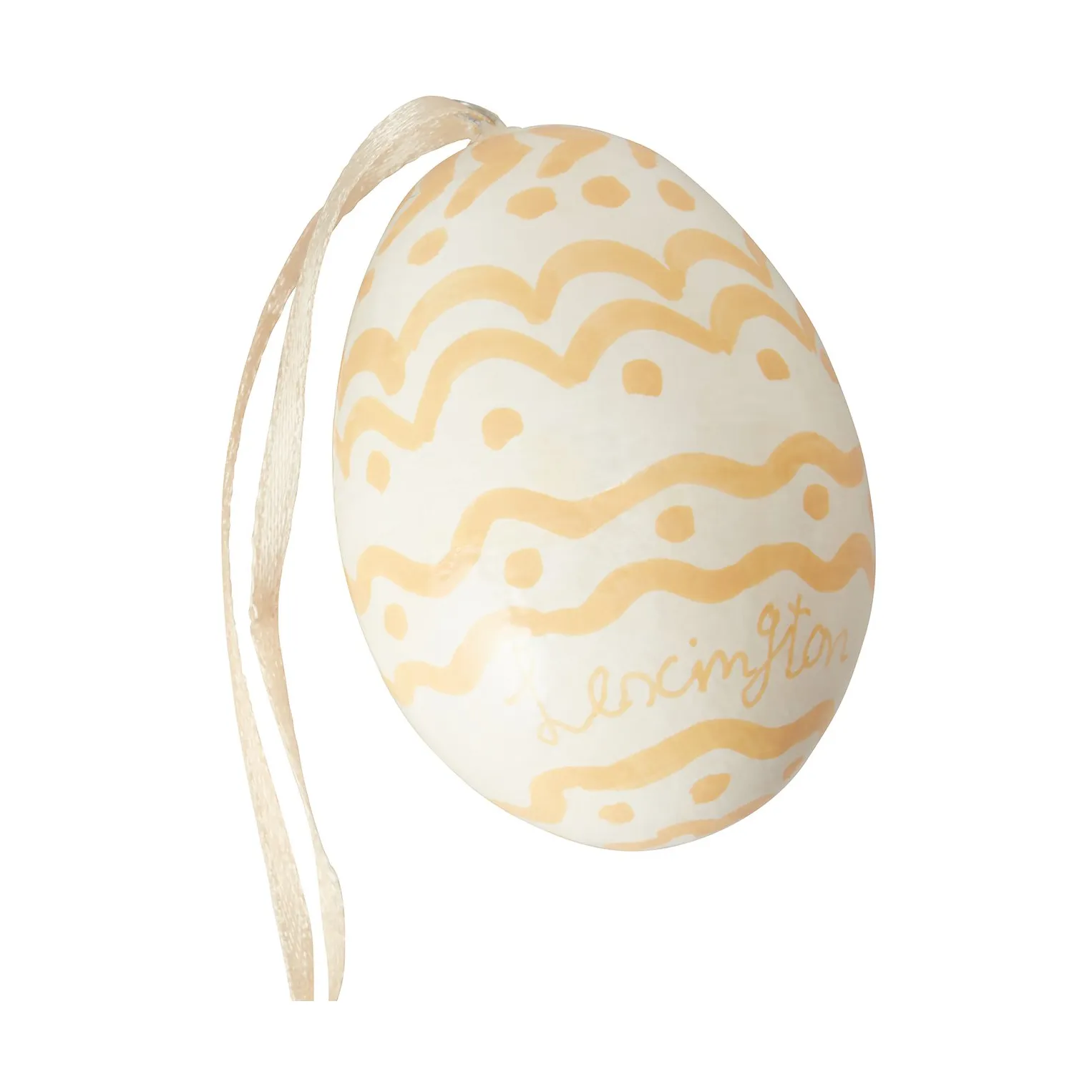 Easter Eggs in Papier Maché pendenti pasquali confezione da 2.jp{font-size:18px}Verde-giallo