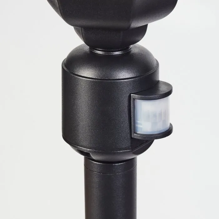 Etoe Lampioncino Segnapasso Nero, 1-Luce, Sensori di movimento