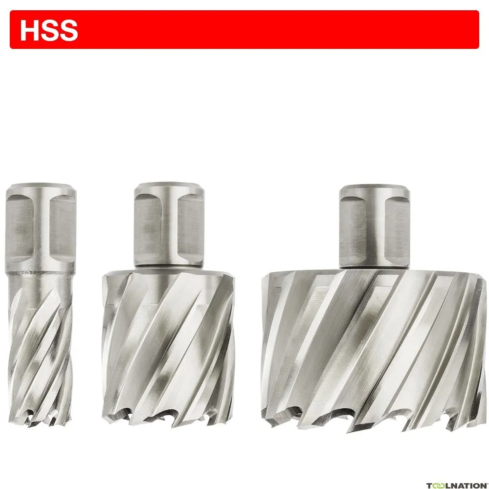 Euroboor 21005501401004 HCL.140 Punta per carotaggio, HSS, D 14 mm, DoC 55 mm, Weldon