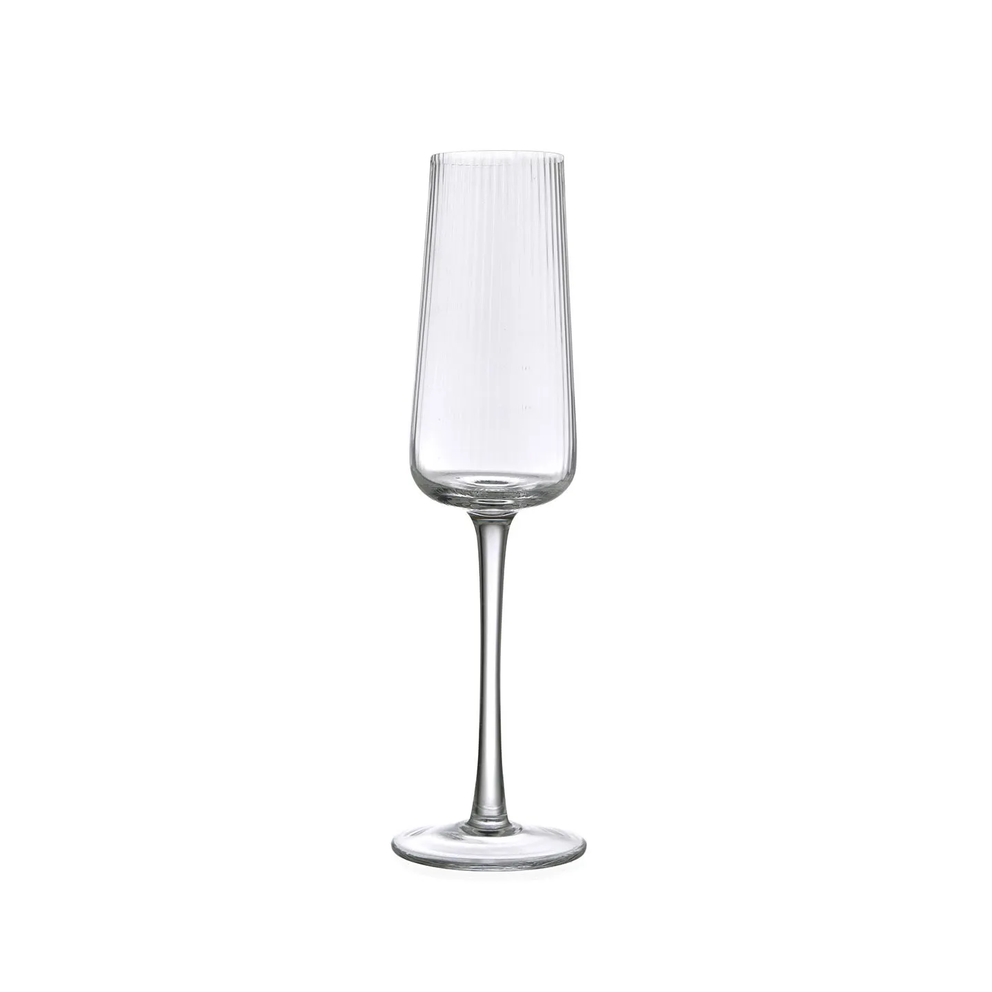 Evviva  Set 6 pezzi calici flute in vetro per spumante